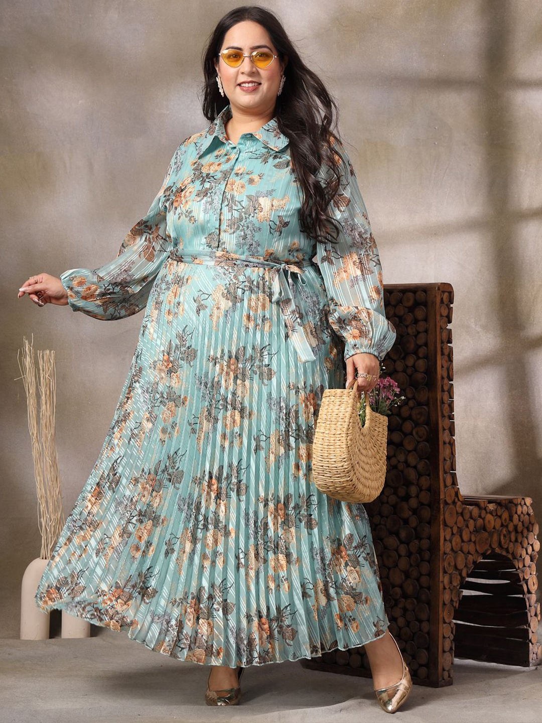 CURVE BY KASSUALLY Women Plus Size Floral Print Bishop Sleeve Fit & Flare Maxi Dress, Blue
CURVE BY KASSUALLY Women Plus Size Floral Print Bishop Sleeve Fit & Flare Maxi Dress, Blue