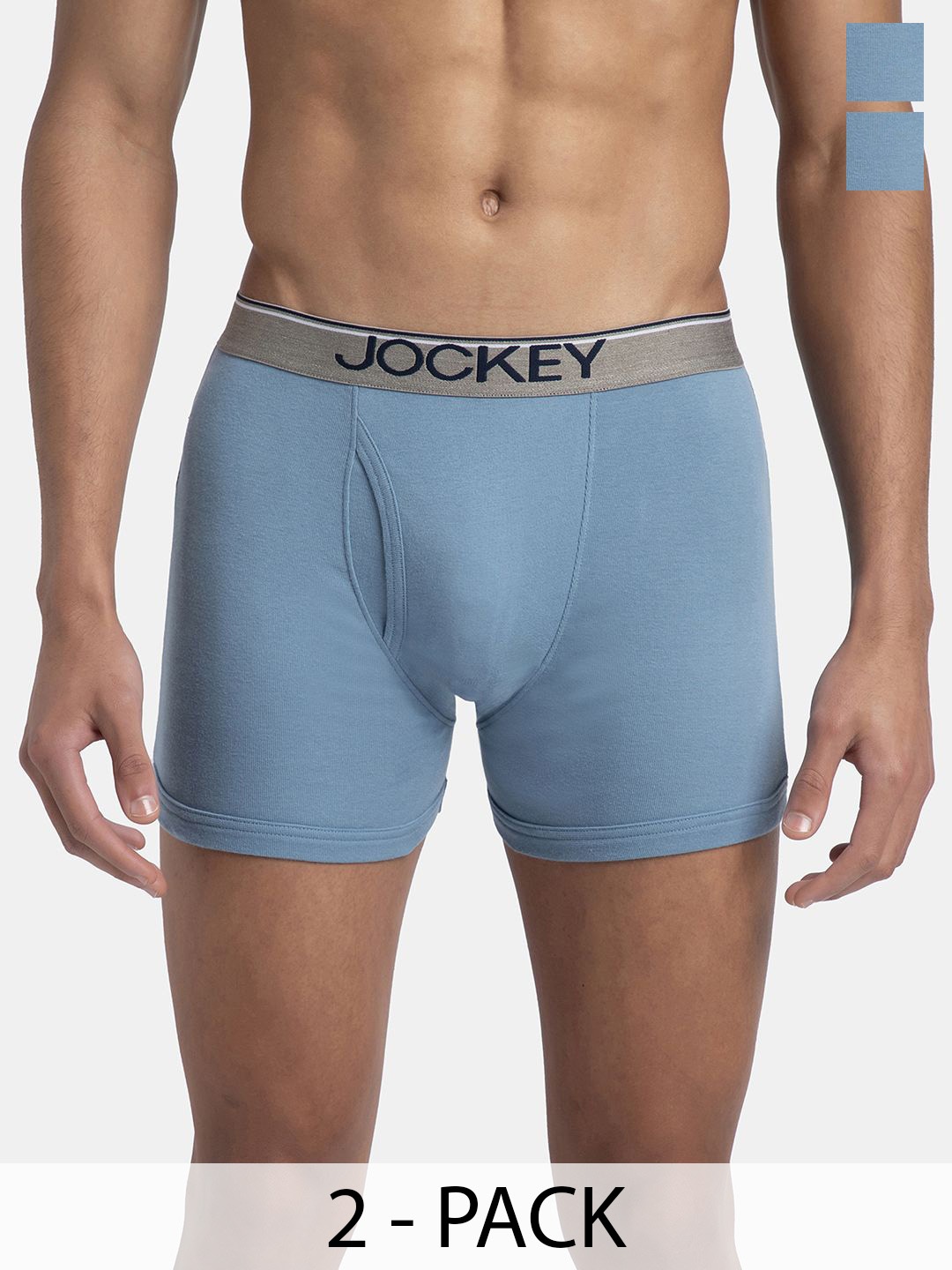 Jockey Pack Of 2 Super Combed Cotton Rib Solid Boxer Brief with Ultrasoft Waistband -8009, Blue
Jockey Pack Of 2 Super Combed Cotton Rib Solid Boxer Brief with Ultrasoft Waistband -8009, Blue