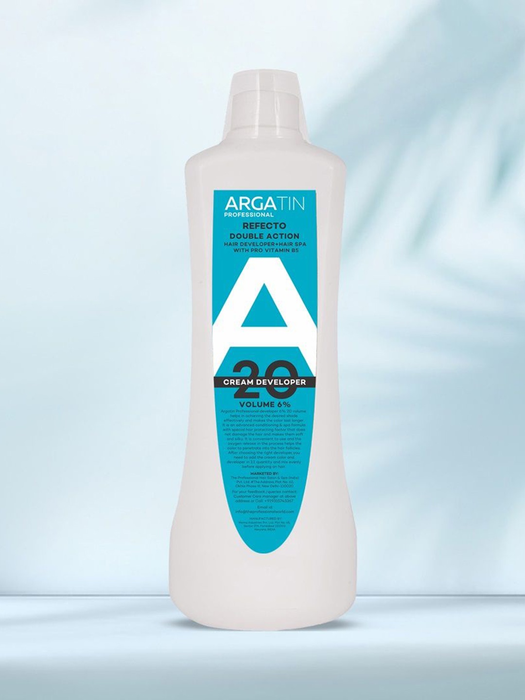 ARGATIN Refecto Double Action Cream Developer With Pro Vitamin B5 6% 20 Volume - 1 L, White
ARGATIN Refecto Double Action Cream Developer With Pro Vitamin B5 6% 20 Volume - 1 L, White