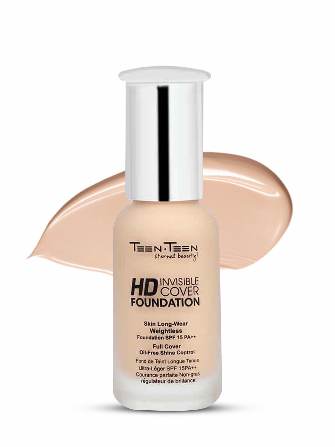 TEEN TEEN COSMETICS HD Invisible Long Wear Cover Foundation- 40 ml- Natural Nude 02, Beige
TEEN TEEN COSMETICS HD Invisible Long Wear Cover Foundation- 40 ml- Natural Nude 02, Beige