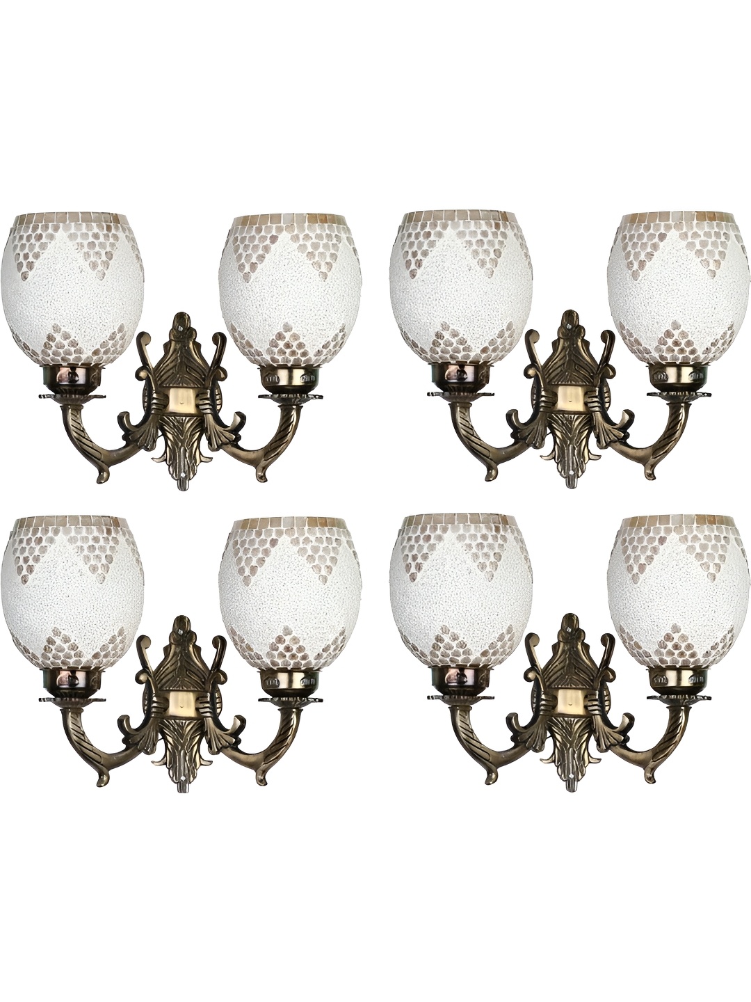 Afast White & Gold-Toned 4 Pieces Printed Abstract Shaped Metal Contemporary Wall Lamps
Afast White & Gold-Toned 4 Pieces Printed Abstract Shaped Metal Contemporary Wall Lamps