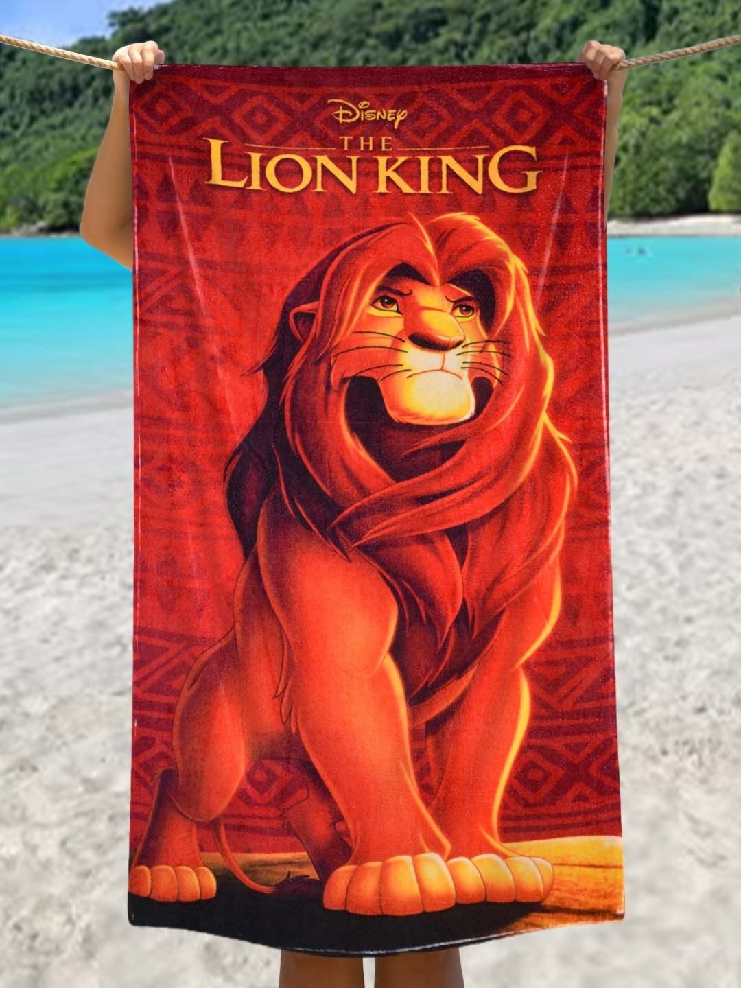 Athom Living Orange-Coloured & Yellow Lion King Printed Pure Cotton 350 GSM Bath Towel
Athom Living Orange-Coloured & Yellow Lion King Printed Pure Cotton 350 GSM Bath Towel