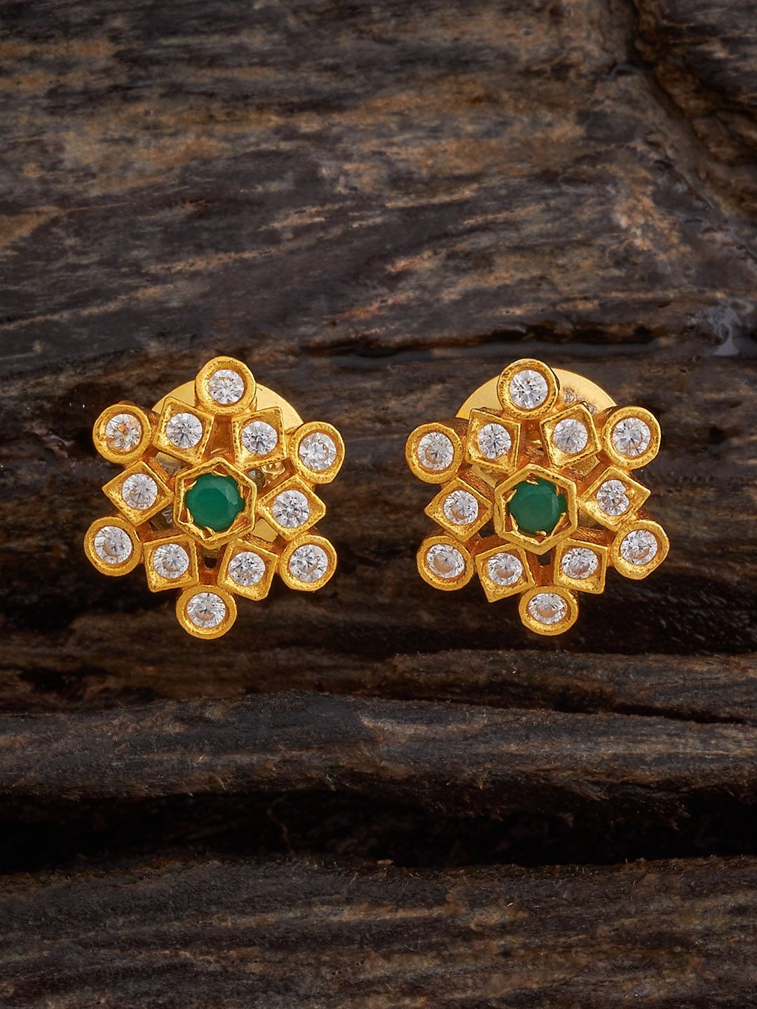 Kushal's Fashion Jewellery 92.5 Sterling Silver Gold-Plated Zircon Stone Studded Studs
Kushal's Fashion Jewellery 92.5 Sterling Silver Gold-Plated Zircon Stone Studded Studs