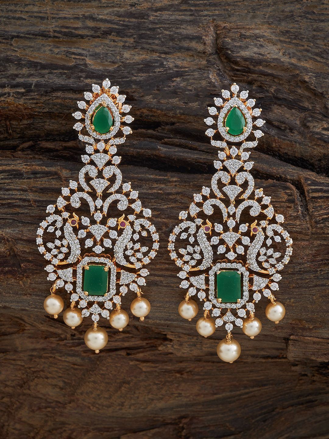 Kushal's Fashion Jewellery Rhodium-Plated Zircon Studded Contemporary Drop Earrings, Silver
Kushal's Fashion Jewellery Rhodium-Plated Zircon Studded Contemporary Drop Earrings, Silver