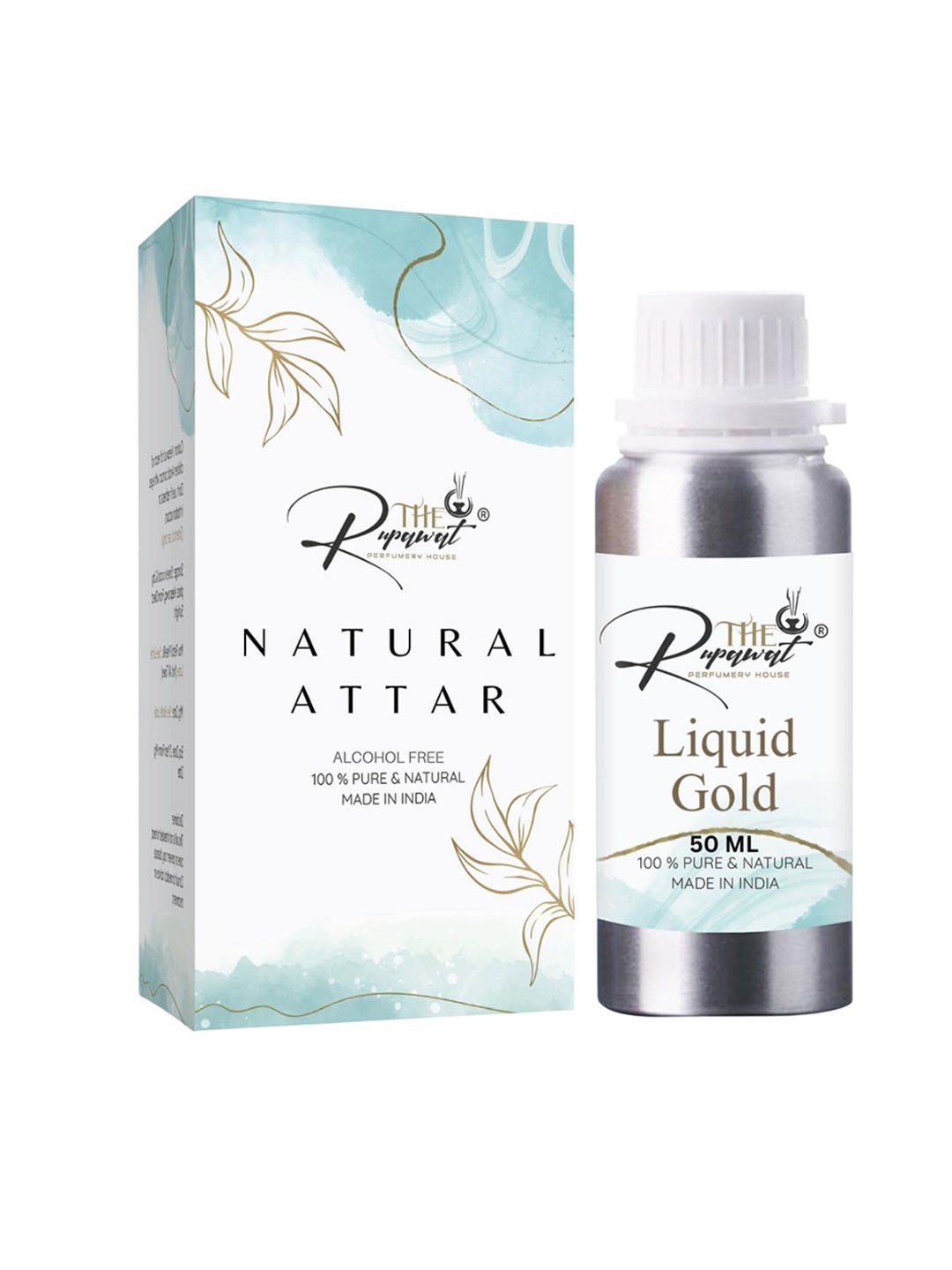 THE RUPAWAT Perfumery House Liquid Gold Natural & Alcohol-Free Attar - 50 ml, Transparent
THE RUPAWAT Perfumery House Liquid Gold Natural & Alcohol-Free Attar - 50 ml, Transparent