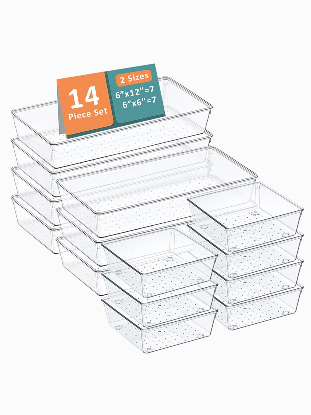 Kuber Industries Transparent 14 Pieces Reusable Drawer Organisers Cosmetics Makeup
Kuber Industries Transparent 14 Pieces Reusable Drawer Organisers Cosmetics Makeup