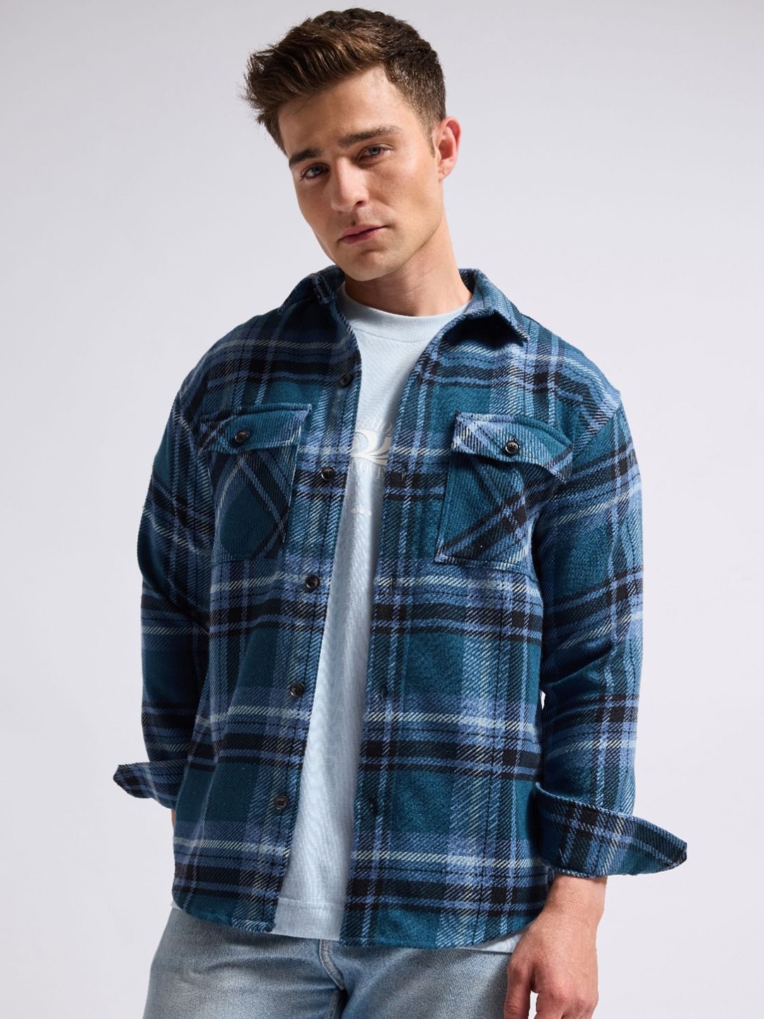 MISCHIEF MONKEY Men Classic Tartan Checked Spread Collar Cotton Casual Shirt, Blue
MISCHIEF MONKEY Men Classic Tartan Checked Spread Collar Cotton Casual Shirt, Blue