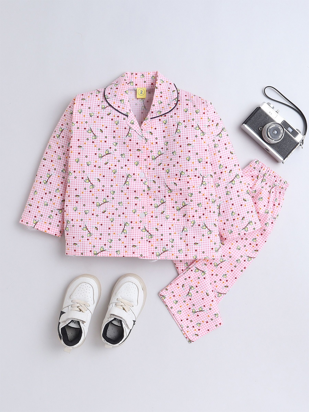 The Magic Wand Infant Girls Printed Pure Cotton Shirt With Trousers Night Suit, Pink
The Magic Wand Infant Girls Printed Pure Cotton Shirt With Trousers Night Suit, Pink
