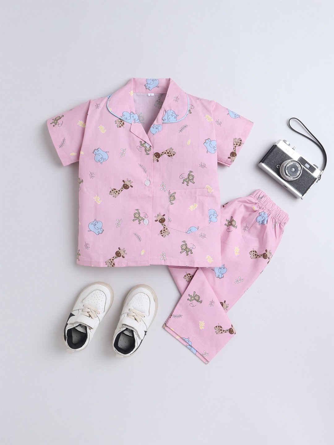 The Magic Wand Infant Girls Printed Pure Cotton Shirt With Trousers Night Suit, Pink
The Magic Wand Infant Girls Printed Pure Cotton Shirt With Trousers Night Suit, Pink