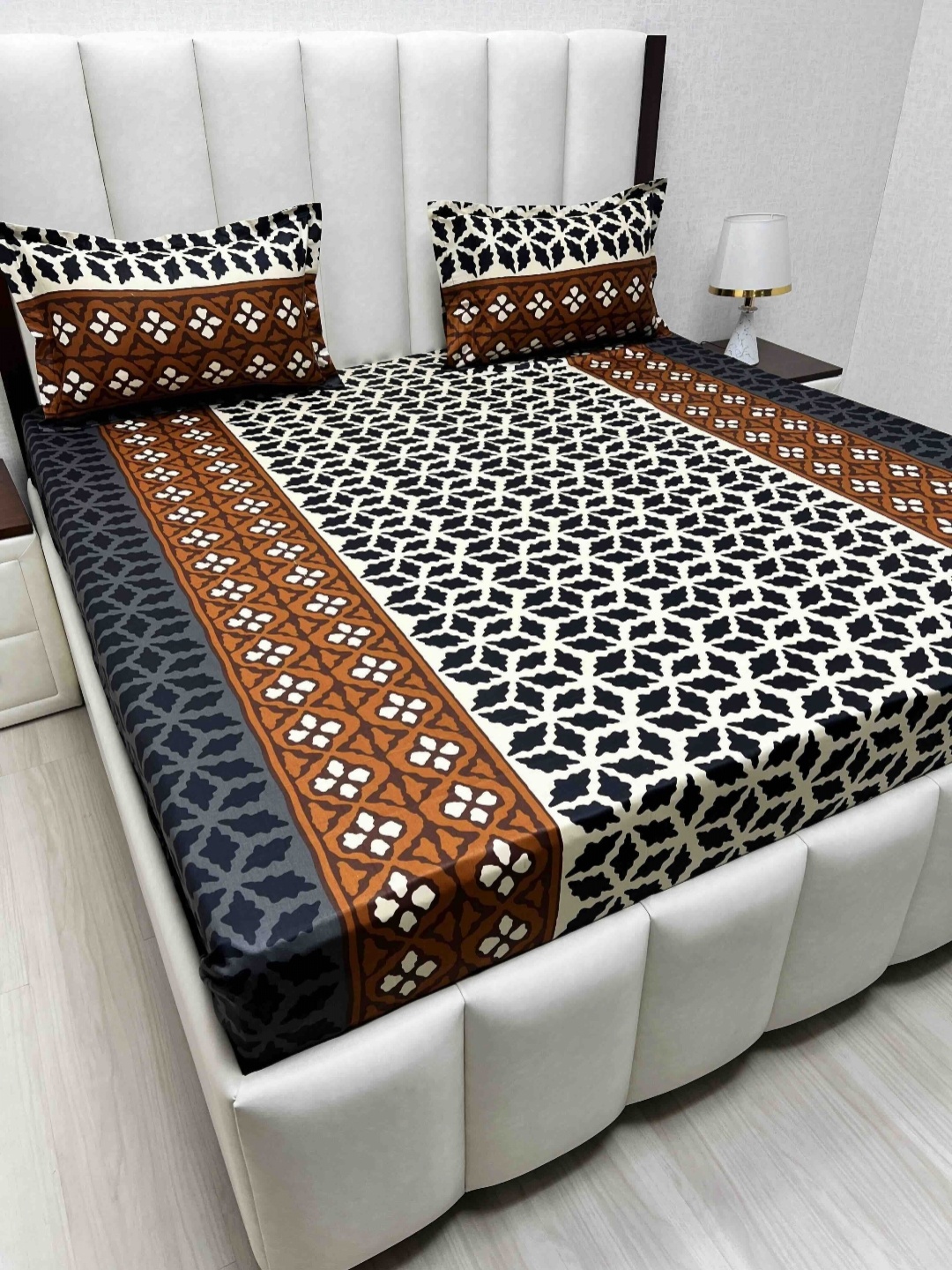 Pure Decor Velar Sib Brown Floral Printed Pure Cotton 400TC King Bedsheet Set 2.74 x 2.74m
Pure Decor Velar Sib Brown Floral Printed Pure Cotton 400TC King Bedsheet Set 2.74 x 2.74m