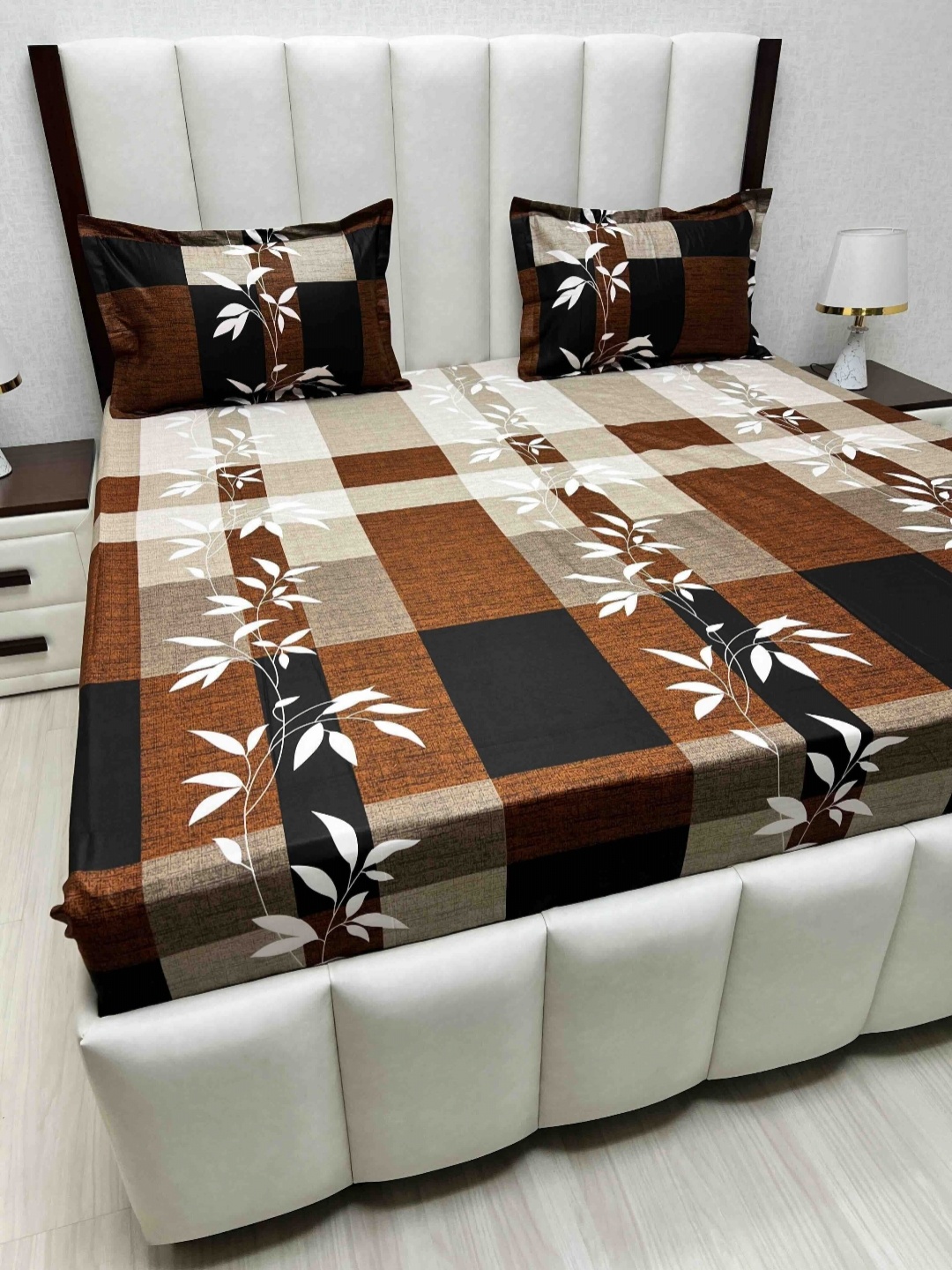 Pure Decor Velar Sib Brown Floral Printed Pure Cotton 400TC King Bedsheet Set 2.74 x 2.74m
Pure Decor Velar Sib Brown Floral Printed Pure Cotton 400TC King Bedsheet Set 2.74 x 2.74m