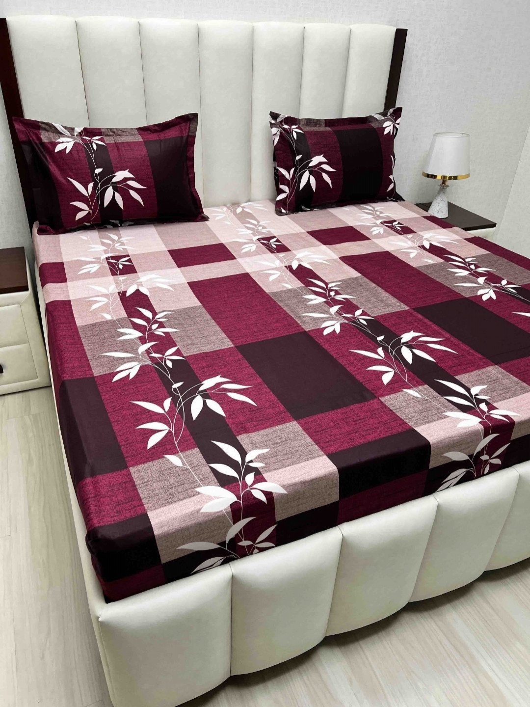 Pure Decor Velar Sib Purple Floral Printed Cotton 350 TC King Bedsheet Set 2.74 x 2.74 m
Pure Decor Velar Sib Purple Floral Printed Cotton 350 TC King Bedsheet Set 2.74 x 2.74 m