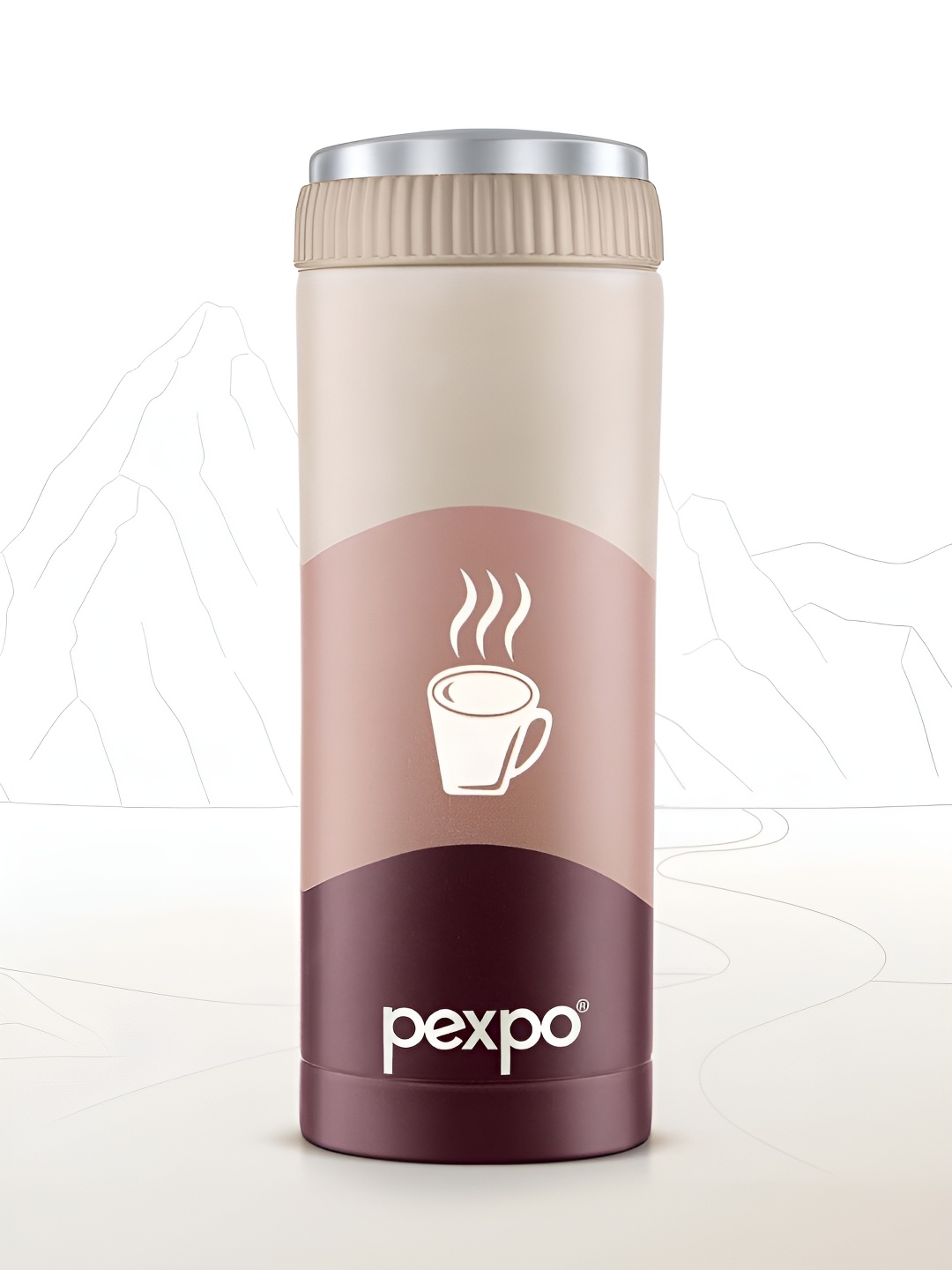 Pexpo Brown & White Single Printed Stainless Steel Double Wall Vacuum Water Bottle 500ml
Pexpo Brown & White Single Printed Stainless Steel Double Wall Vacuum Water Bottle 500ml