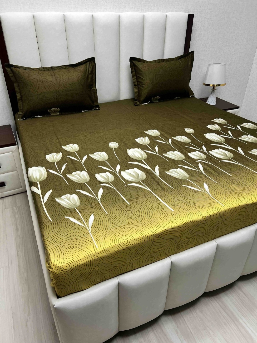 Pure Decor Velar Sib Green Floral Printed Cotton 380 TC King Bedsheet Set 2.74 x 2.74 m
Pure Decor Velar Sib Green Floral Printed Cotton 380 TC King Bedsheet Set 2.74 x 2.74 m