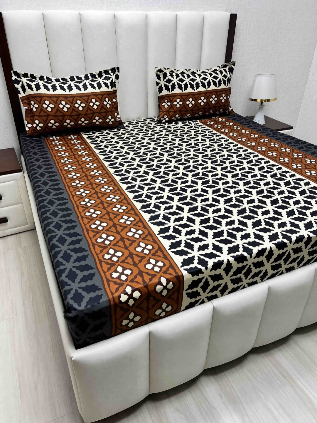 Pure Decor Velar Sib Brown Floral Printed Cotton 380 TC King Bedsheet Set 2.74 x 2.74 m
Pure Decor Velar Sib Brown Floral Printed Cotton 380 TC King Bedsheet Set 2.74 x 2.74 m