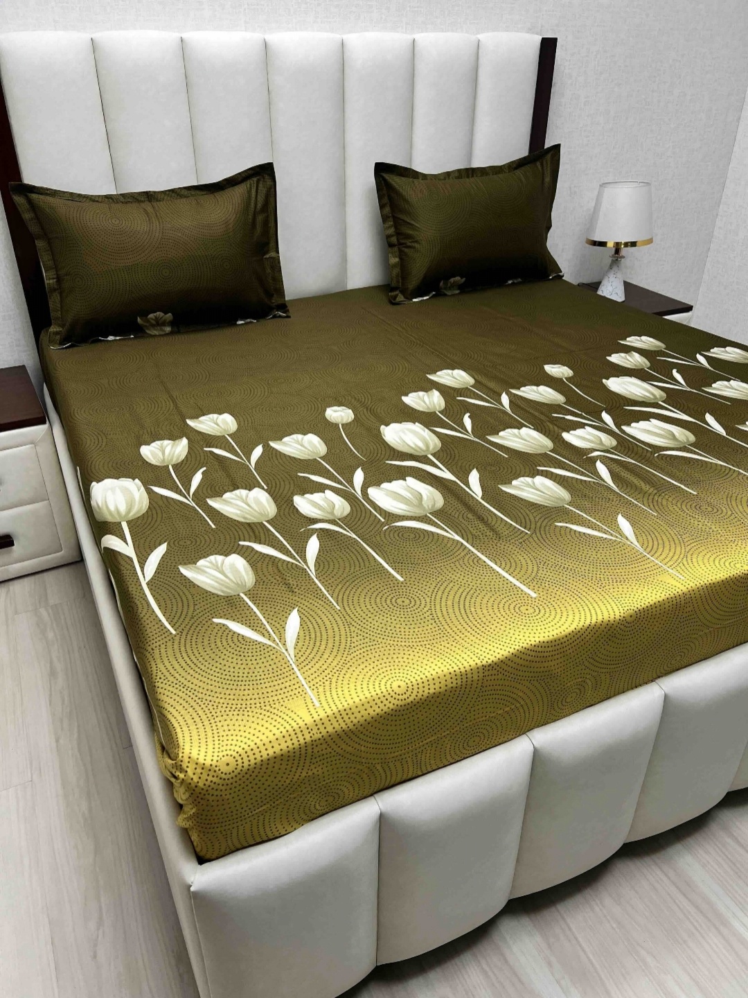 Pure Decor Velar Sib Green Printed Pure Cotton 260 TC King Bedsheet Set 2.74 x 2.74 m
Pure Decor Velar Sib Green Printed Pure Cotton 260 TC King Bedsheet Set 2.74 x 2.74 m