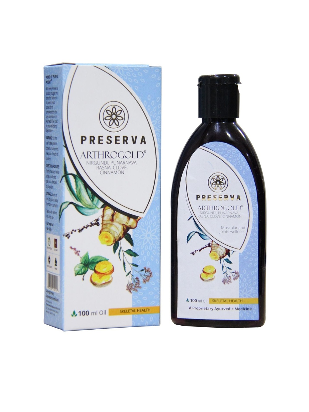 Preserva Wellness Arthrogold Natural Pain Relief & Anti-Inflammation Oil - 100 ml, Purple
Preserva Wellness Arthrogold Natural Pain Relief & Anti-Inflammation Oil - 100 ml, Purple