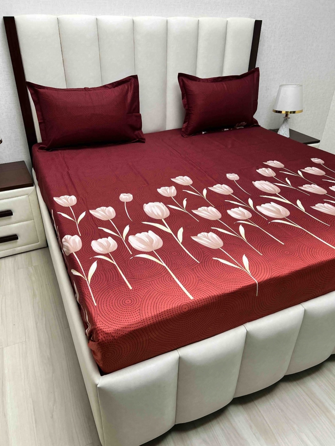 Pure Decor Velar Sib Maroon Printed Pure Cotton 250 TC King Bedsheet Set 2.74 x 2.74 m
Pure Decor Velar Sib Maroon Printed Pure Cotton 250 TC King Bedsheet Set 2.74 x 2.74 m