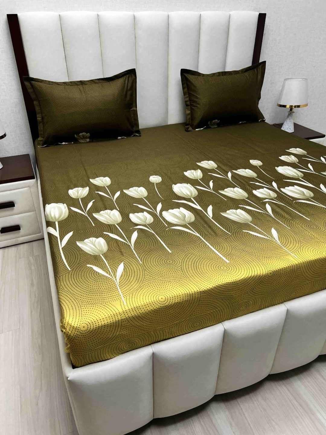 Pure Decor Velar Sib Green & White Floral Pure Cotton 230 TC King Bedsheet-2.74mx2.74m
Pure Decor Velar Sib Green & White Floral Pure Cotton 230 TC King Bedsheet-2.74mx2.74m