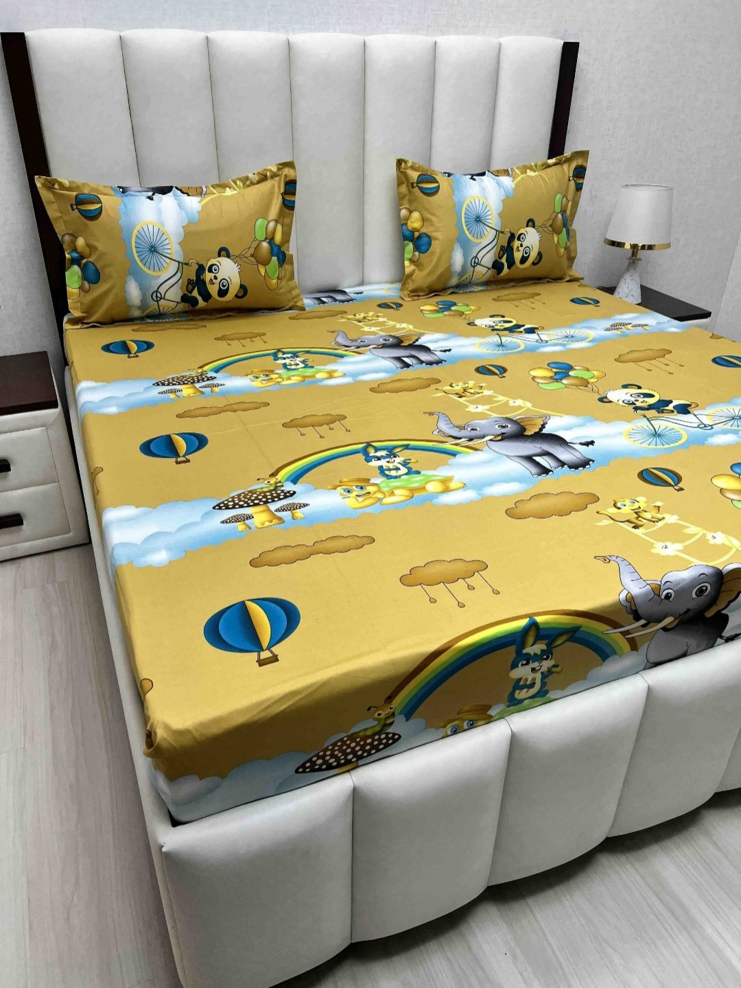 Pure Decor Passion Fur Brown Cartoon Characters Cotton 300 TC Bedsheet Set-2.28mx2.54m
Pure Decor Passion Fur Brown Cartoon Characters Cotton 300 TC Bedsheet Set-2.28mx2.54m