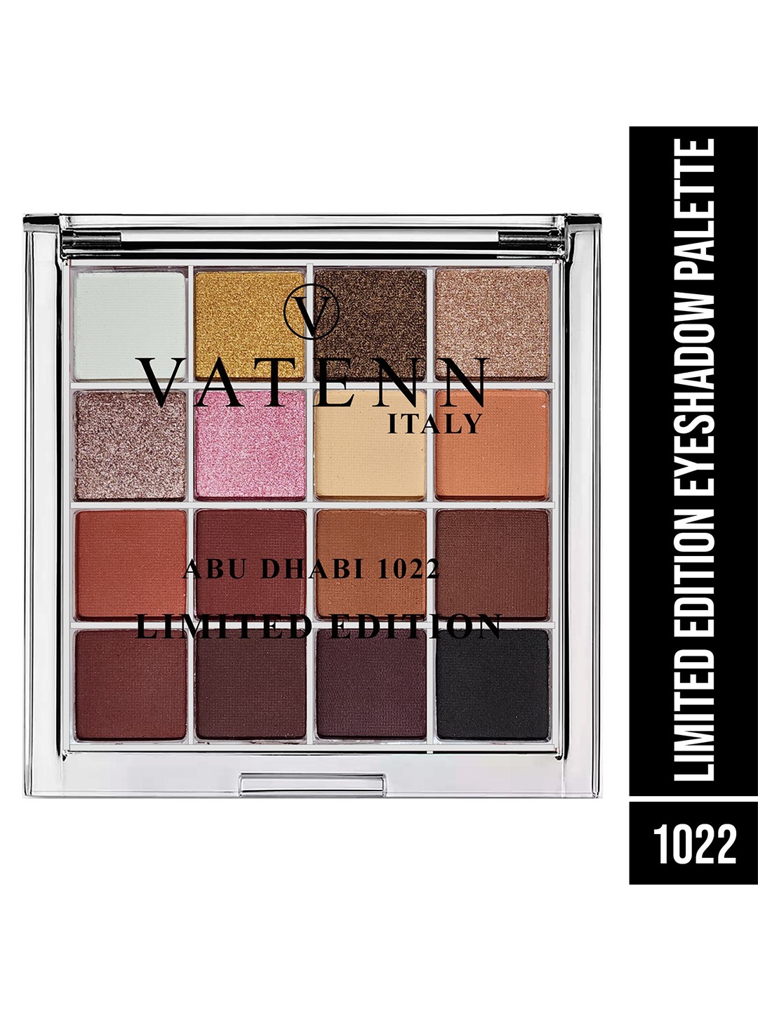 VATENN ITALY 16 Color Intense Pigmentation Eyeshadow Pallete - 9 g - Abu Dhabi - 1022, Gold
VATENN ITALY 16 Color Intense Pigmentation Eyeshadow Pallete - 9 g - Abu Dhabi - 1022, Gold