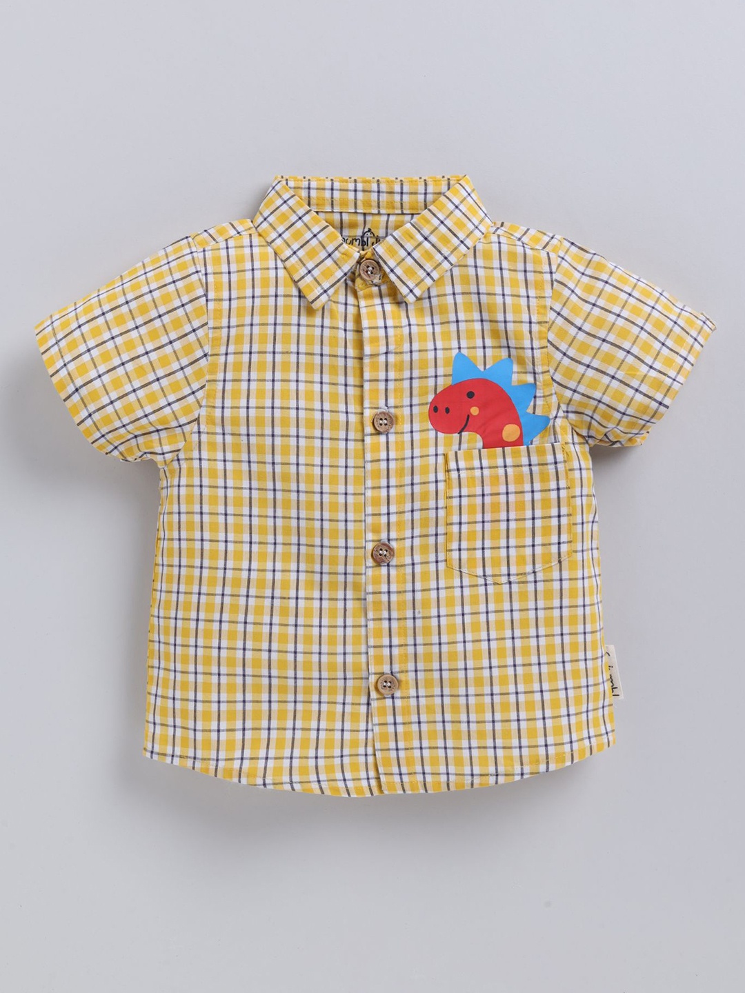 Mumbl Jumbl Boys Straight Fit Spread Collar Gingham Checked Cotton Casual Shirt, Yellow
Mumbl Jumbl Boys Straight Fit Spread Collar Gingham Checked Cotton Casual Shirt, Yellow