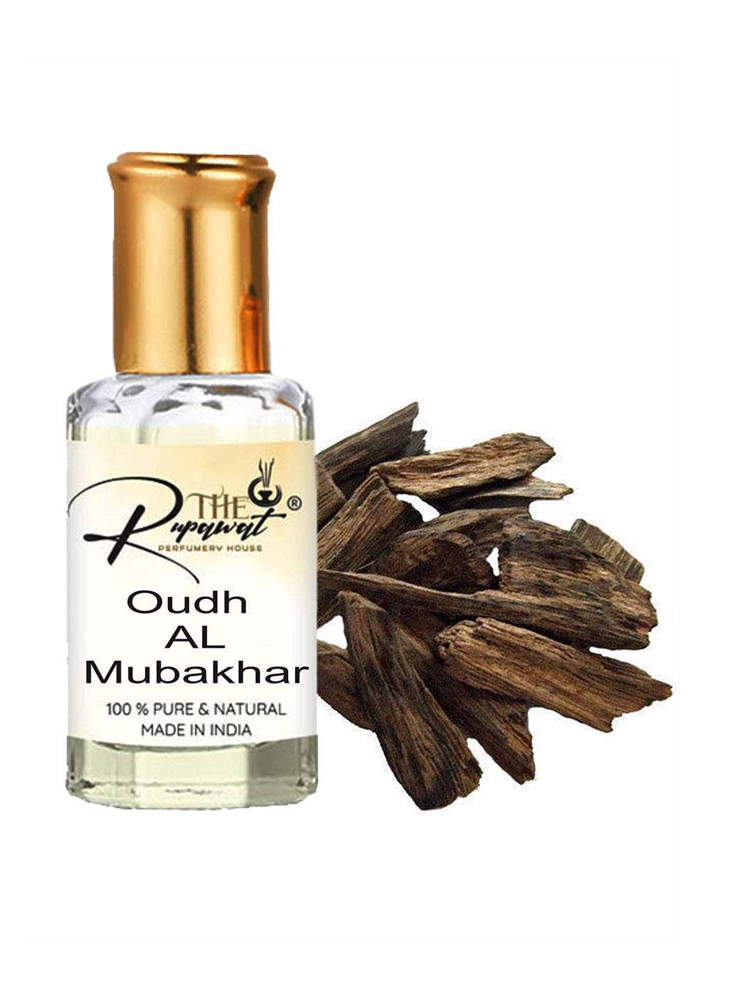 THE RUPAWAT Perfumery House Oudh Al Mubakhar Natural & Alcohol Free Attar - 12 ml, Transparent
THE RUPAWAT Perfumery House Oudh Al Mubakhar Natural & Alcohol Free Attar - 12 ml, Transparent