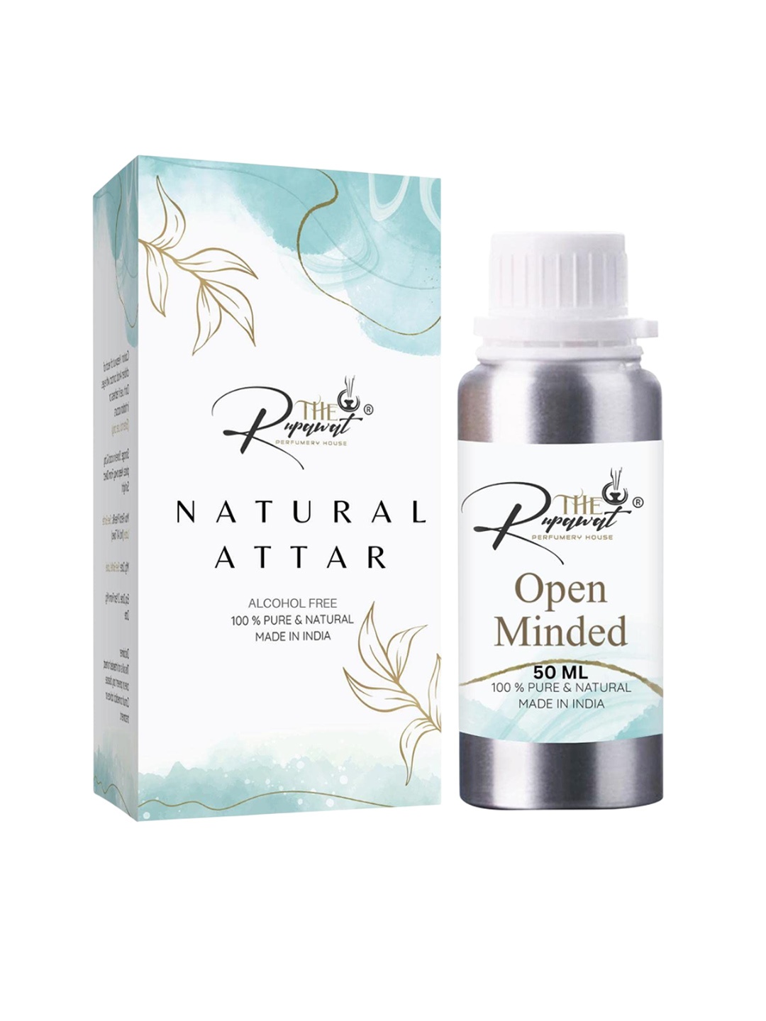 THE RUPAWAT Perfumery House Open Minded Natural Alcohol-Free Attar - 50 ml, Transparent
THE RUPAWAT Perfumery House Open Minded Natural Alcohol-Free Attar - 50 ml, Transparent
