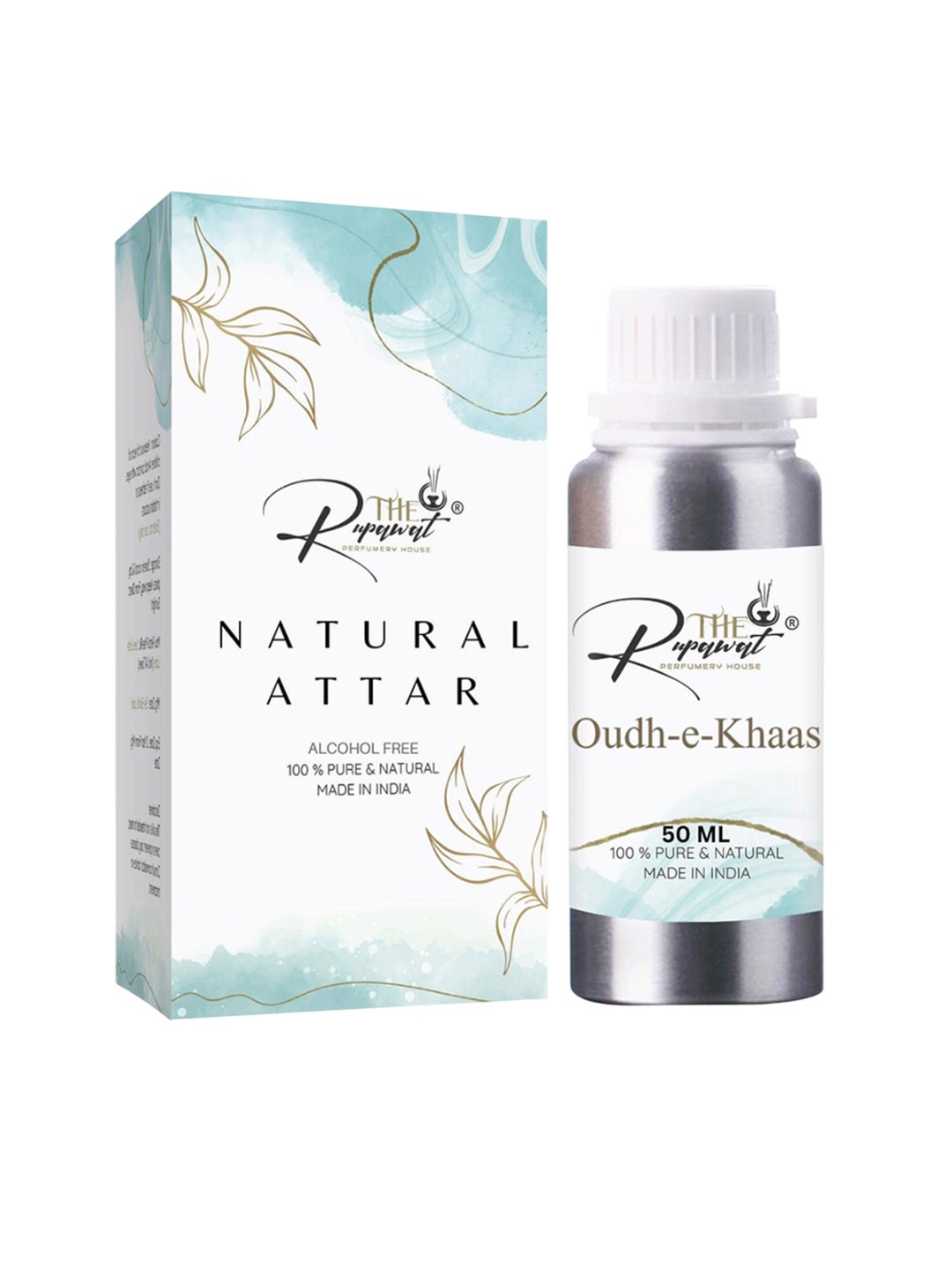 THE RUPAWAT Perfumery House Oudh-E-Khaas Natural & Alcohol-Free Attar - 50 ml, Transparent
THE RUPAWAT Perfumery House Oudh-E-Khaas Natural & Alcohol-Free Attar - 50 ml, Transparent