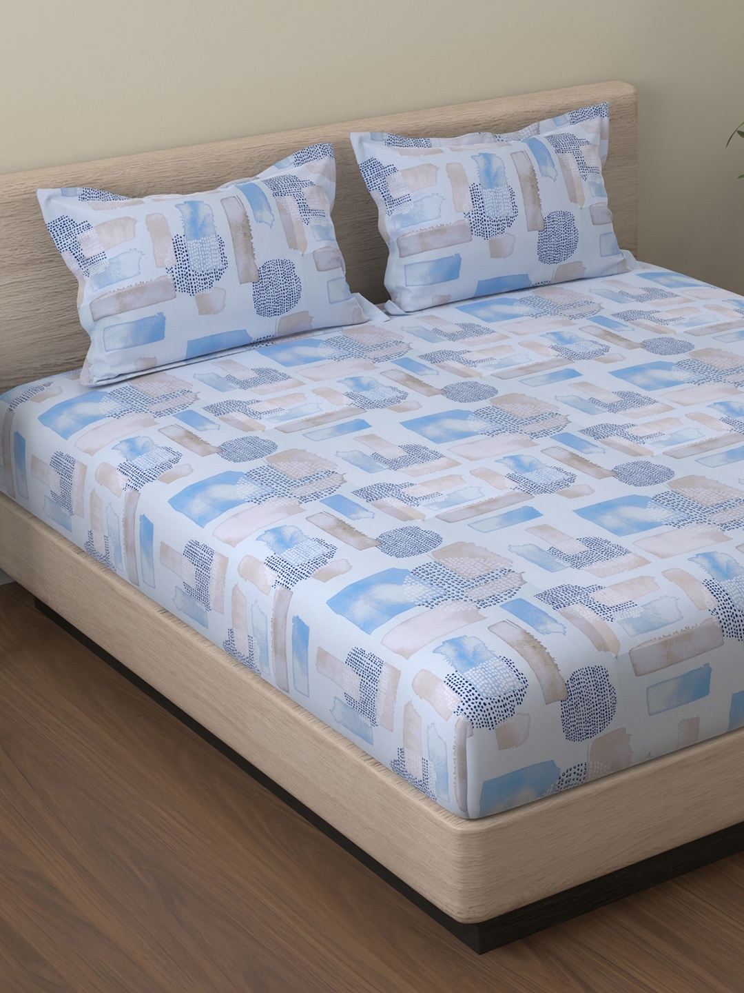 Huesland Blue & White Geometric Printed 144 TC Cotton King Bedsheet Set 2.74 m x 2.74 m
Huesland Blue & White Geometric Printed 144 TC Cotton King Bedsheet Set 2.74 m x 2.74 m