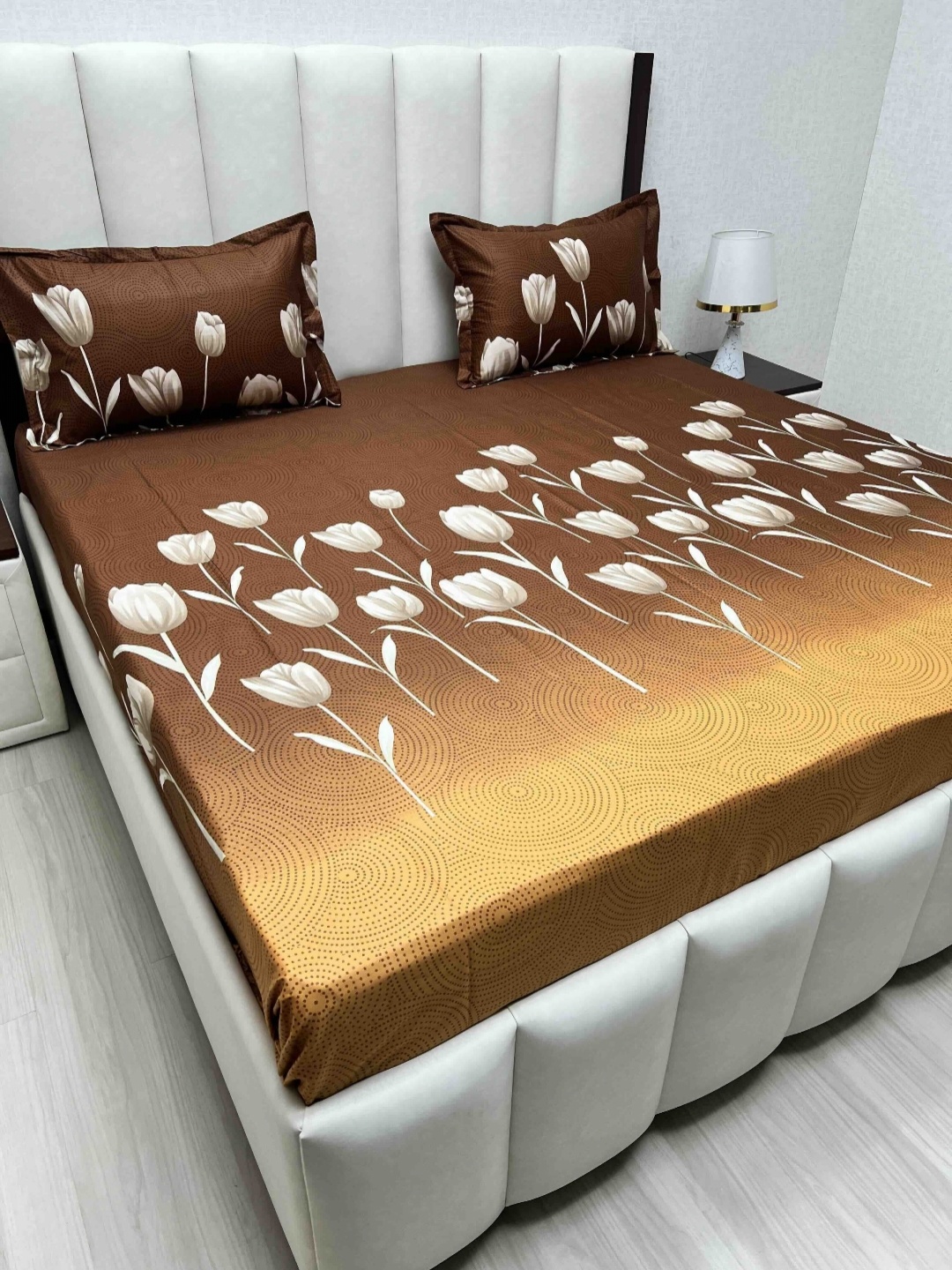Pure Decor Passion Fur Brown & Grey Floral Cotton 260 TC Queen Bedsheet Set-2.28mx2.54m
Pure Decor Passion Fur Brown & Grey Floral Cotton 260 TC Queen Bedsheet Set-2.28mx2.54m