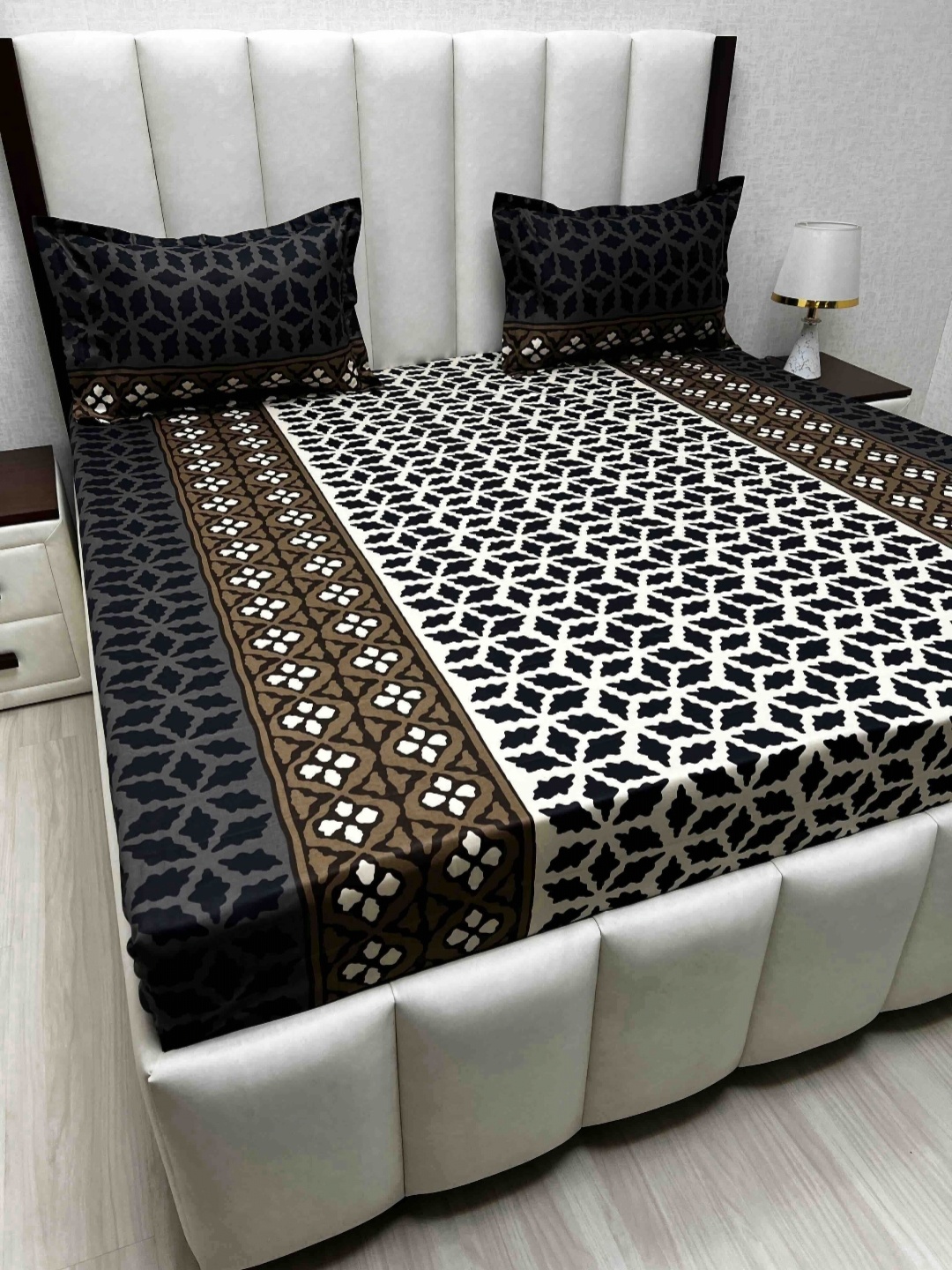Pure Decor Passion Fur Brown & White Graphic Cotton 260 TC Queen BedsheetSet-2.28mx2.54m
Pure Decor Passion Fur Brown & White Graphic Cotton 260 TC Queen BedsheetSet-2.28mx2.54m