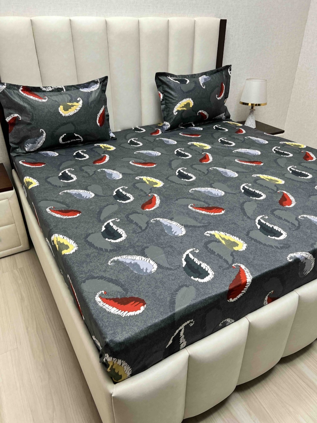 Pure Decor Passion Fur Grey & Yellow Ethnic Cotton 260 TC Queen Bedsheet Set-2.28mx2.54m
Pure Decor Passion Fur Grey & Yellow Ethnic Cotton 260 TC Queen Bedsheet Set-2.28mx2.54m