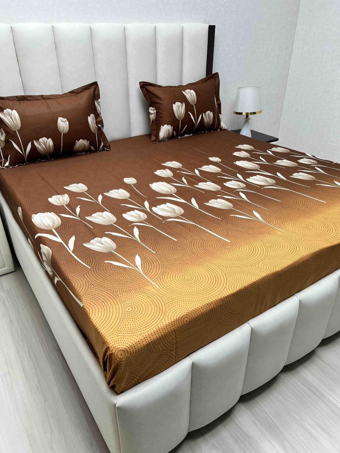 Pure Decor Passion Fur Brown & Grey Floral Cotton 240 TC Queen Bedsheet Set-2.28mx2.54m
Pure Decor Passion Fur Brown & Grey Floral Cotton 240 TC Queen Bedsheet Set-2.28mx2.54m