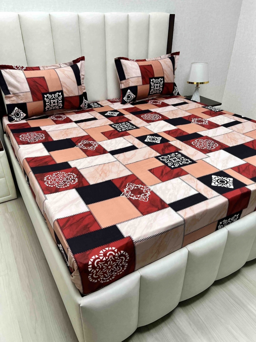 Pure Decor Passion Fur White & Black Ethnic Cotton 230 TC Queen Bedsheet Set-2.28mx2.54m
Pure Decor Passion Fur White & Black Ethnic Cotton 230 TC Queen Bedsheet Set-2.28mx2.54m