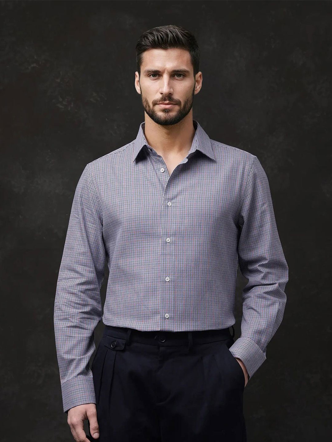 RARE RABBIT Men Comfort Slim Fit Spread Collar Micro Ditsy Printed Cotton Formal Shirt, White
RARE RABBIT Men Comfort Slim Fit Spread Collar Micro Ditsy Printed Cotton Formal Shirt, White