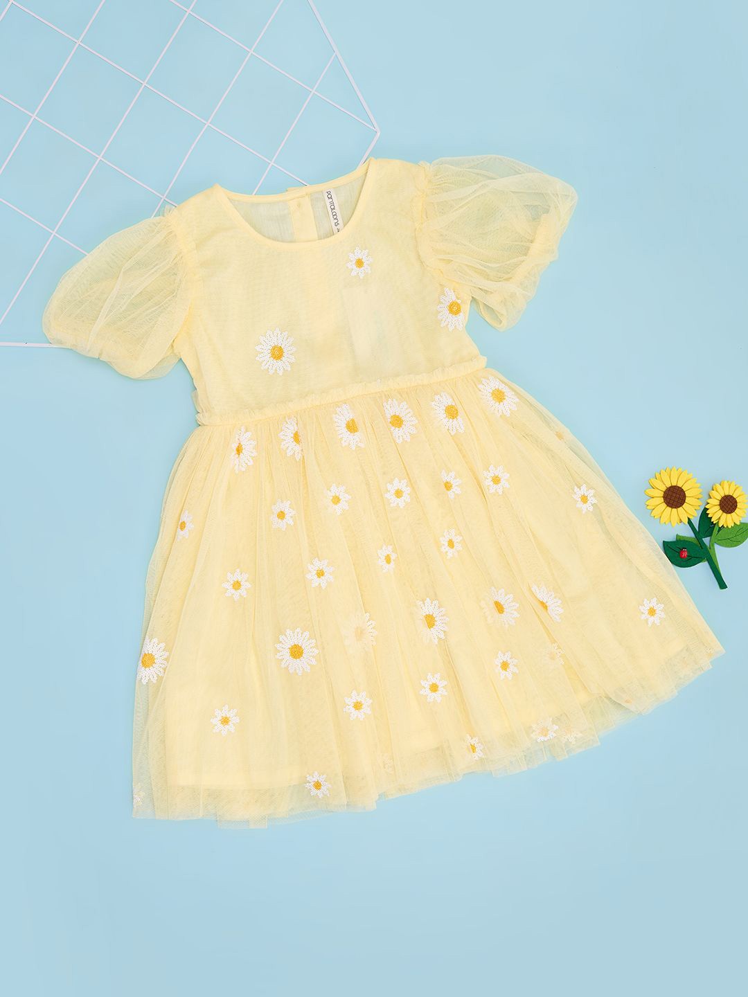 Pantaloons Junior Girls Sequined Embellished Flutter Sleeve Fit & Flare Dress, Yellow
Pantaloons Junior Girls Sequined Embellished Flutter Sleeve Fit & Flare Dress, Yellow