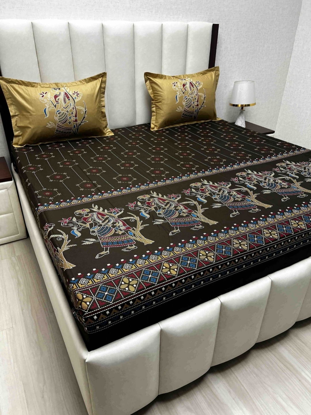Pure Decor Royal Lifestyle 300 TC Pure Cotton King Bedsheet Set-2.74 m x 2.74 m, Brown
Pure Decor Royal Lifestyle 300 TC Pure Cotton King Bedsheet Set-2.74 m x 2.74 m, Brown