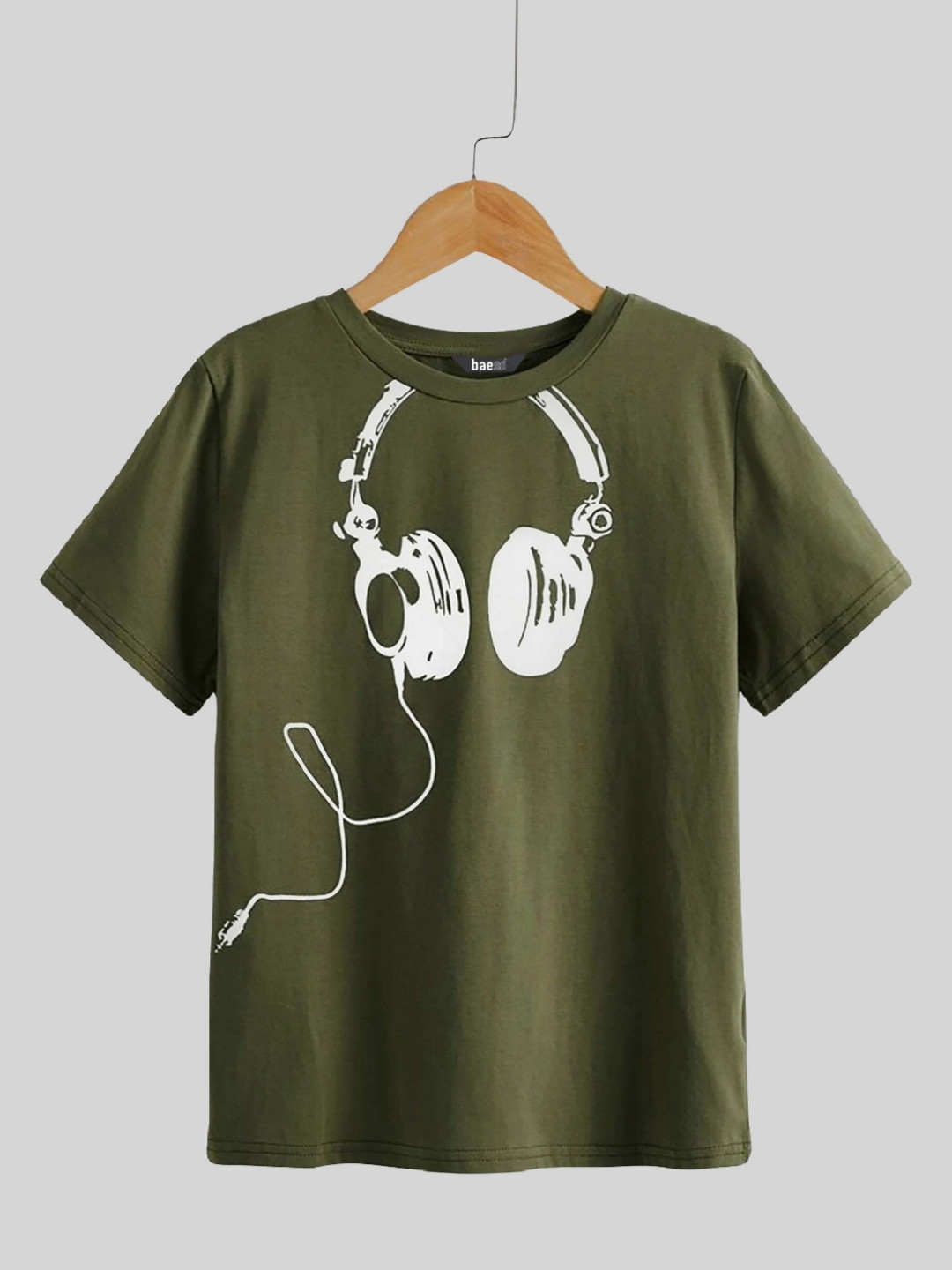Dagcros Boys Printed T-shirt, Olive 
Dagcros Boys Printed T-shirt, Olive