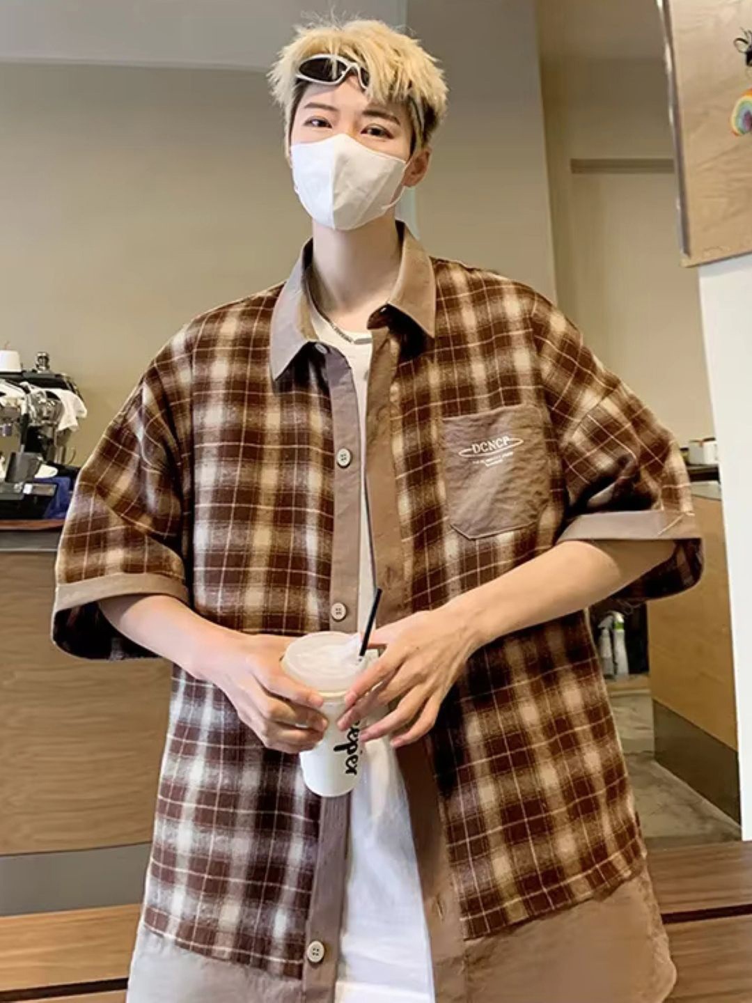 StyleCast Men Original Oversized Fit Spread Collar Tartan Checked Casual Shirt, Brown
StyleCast Men Original Oversized Fit Spread Collar Tartan Checked Casual Shirt, Brown