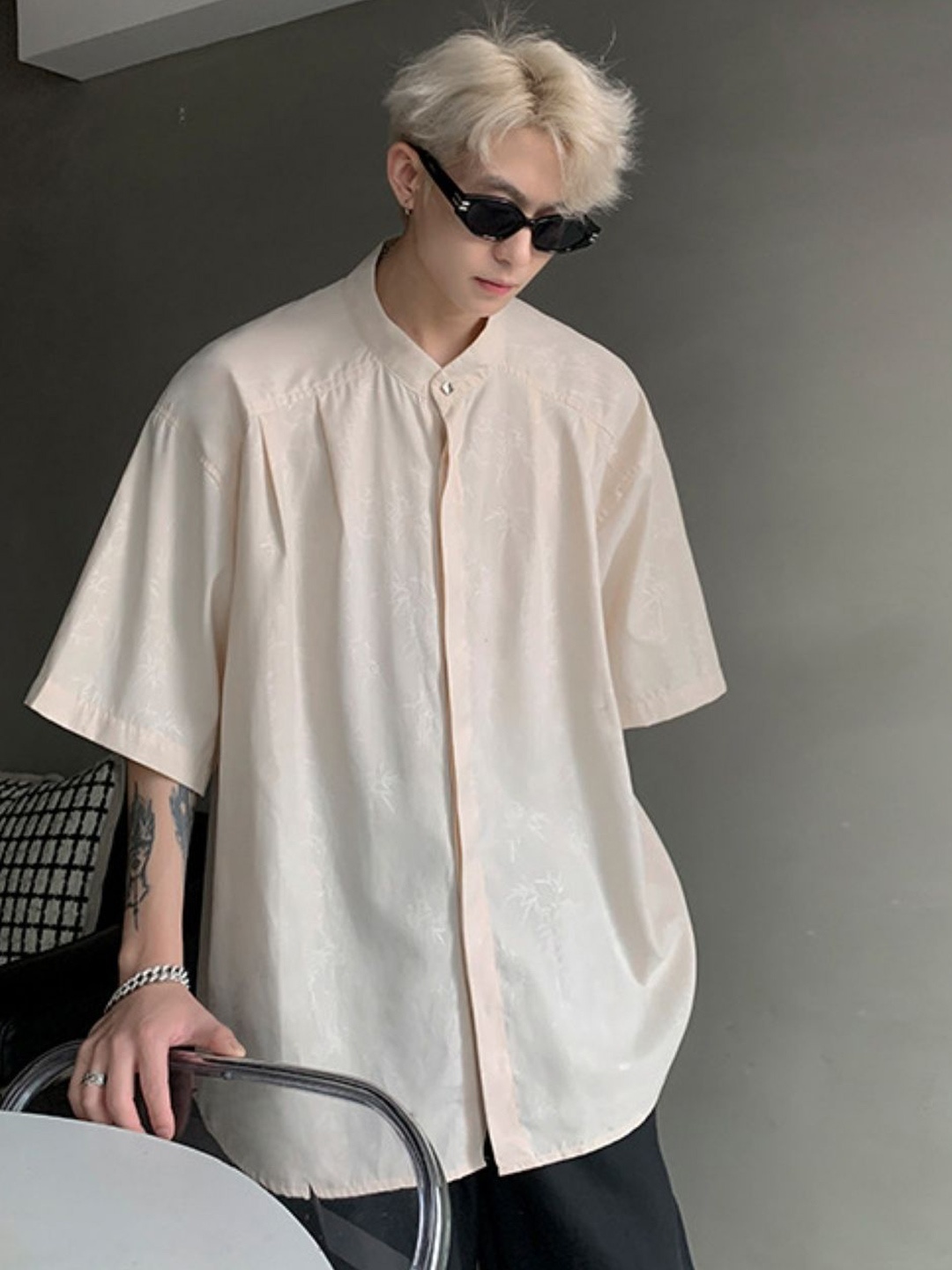 StyleCast Men Original Oversized Band Collar Drop-Shoulder Sleeves Casual Shirt, Cream
StyleCast Men Original Oversized Band Collar Drop-Shoulder Sleeves Casual Shirt, Cream