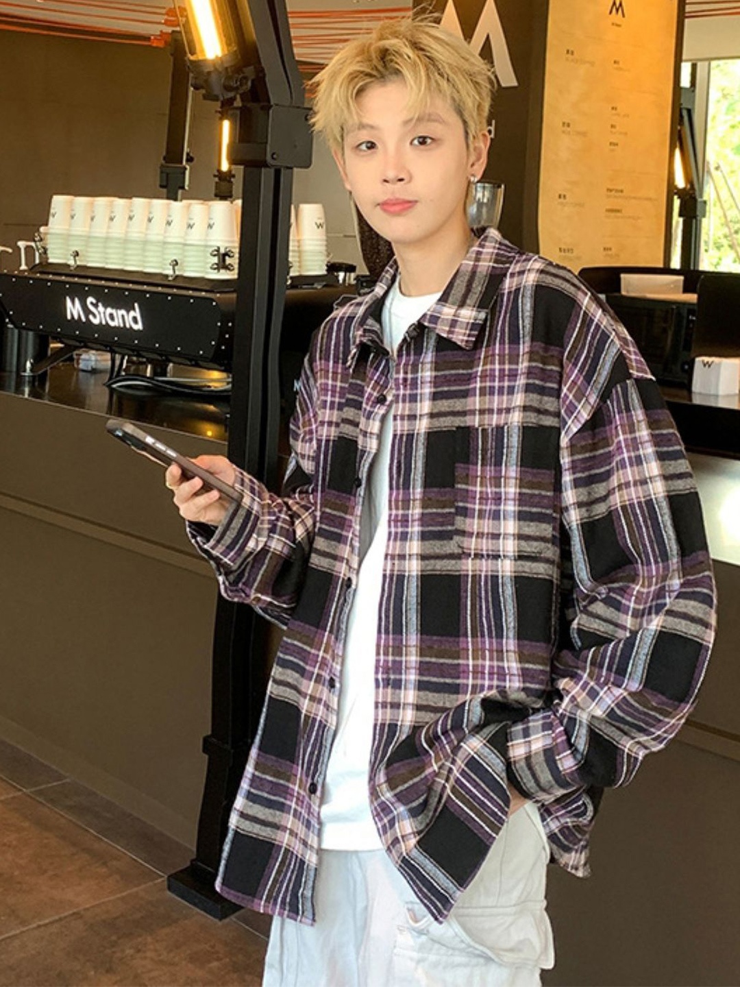 StyleCast Men Original Relaxed Fit Spread Collar Tartan Checked Cotton Casual Shirt, Black
StyleCast Men Original Relaxed Fit Spread Collar Tartan Checked Cotton Casual Shirt, Black