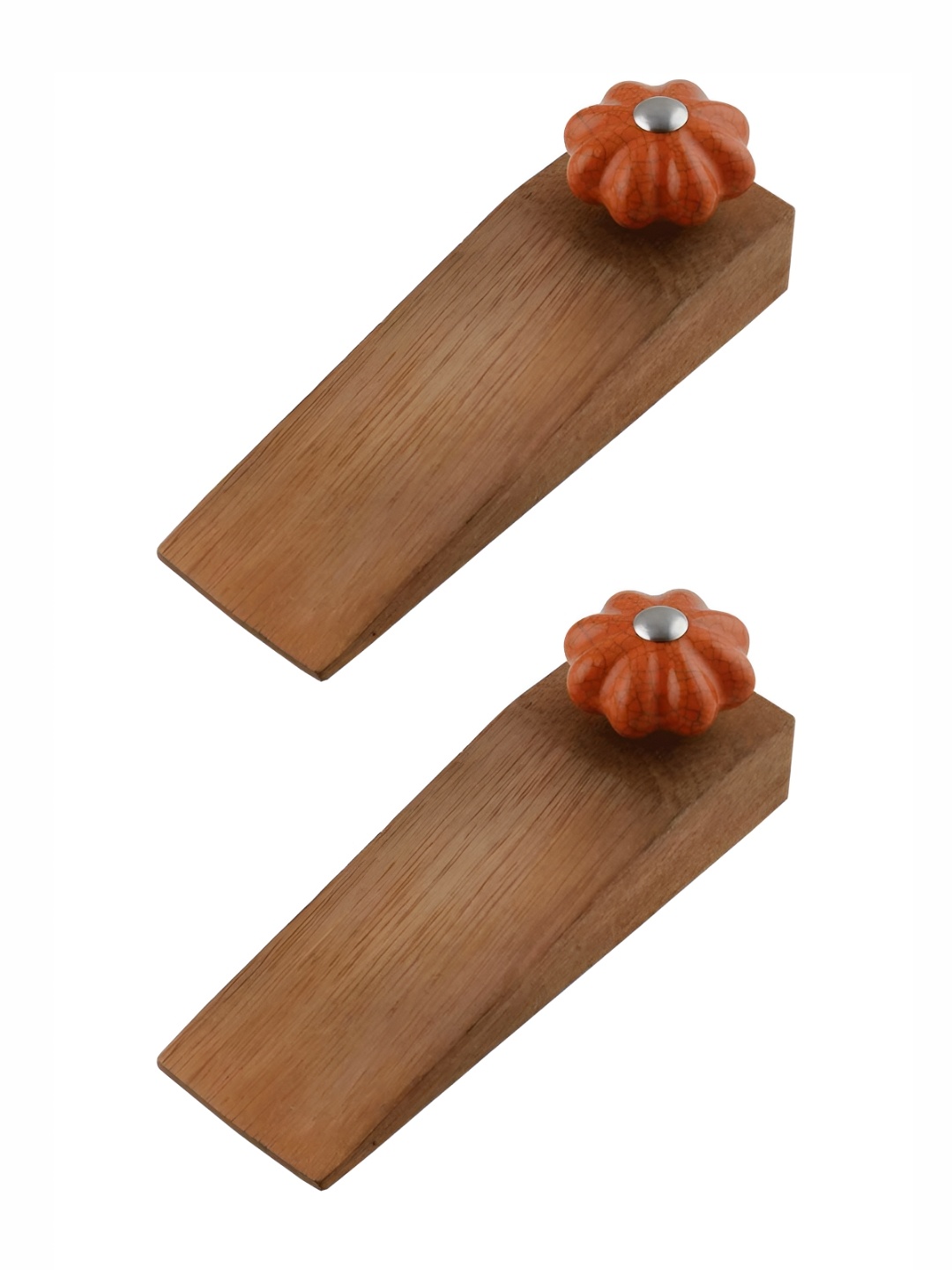Indianshelf Brown & Orange Colored 2 Pieces Crackle Printed Ceramic Wood Door Stopper
Indianshelf Brown & Orange Colored 2 Pieces Crackle Printed Ceramic Wood Door Stopper