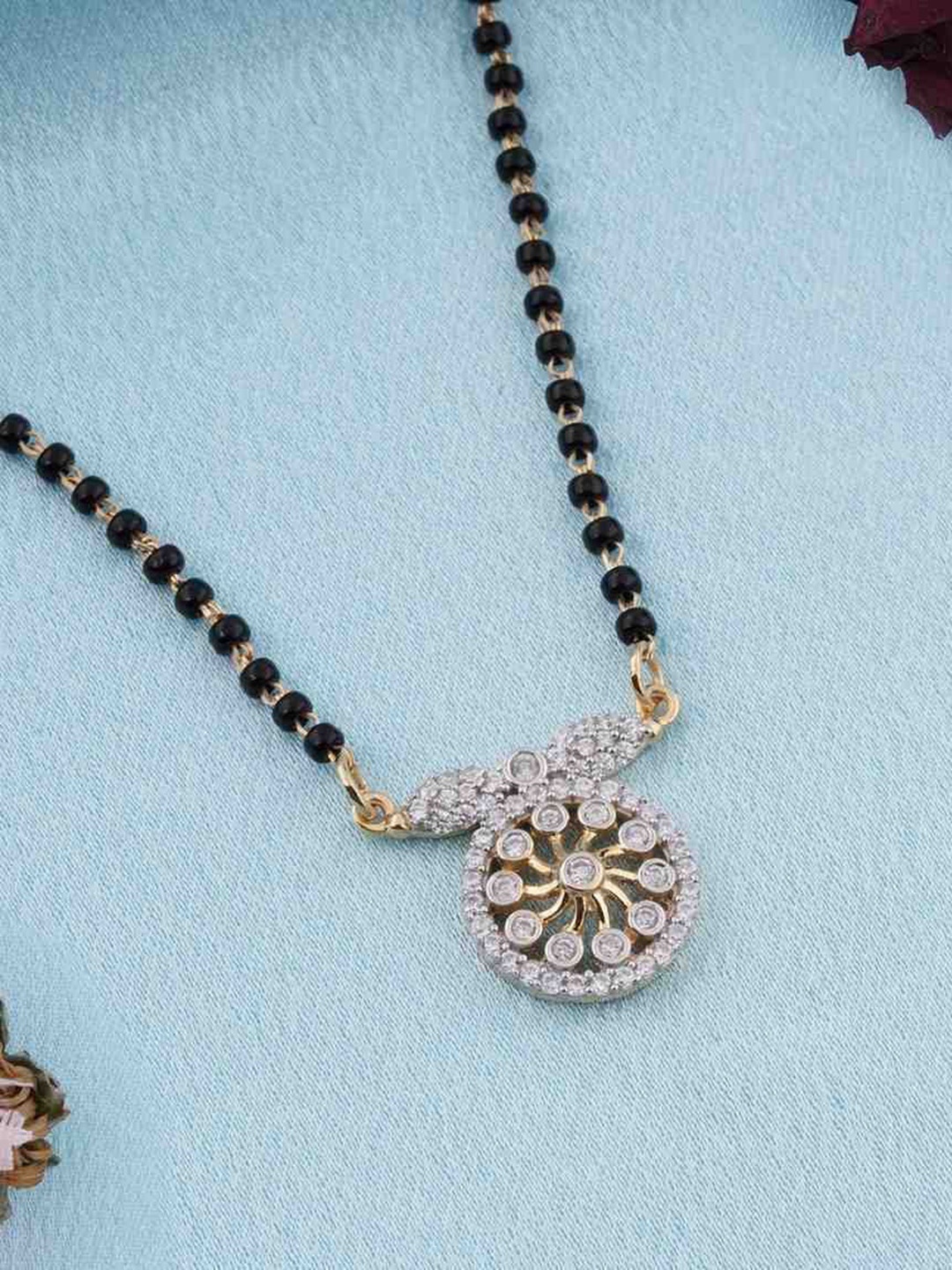 Zalkari 925 Sterling Silver Stone Studded & Beaded Circle Of Life Mangalsutra, Gold
Zalkari 925 Sterling Silver Stone Studded & Beaded Circle Of Life Mangalsutra, Gold