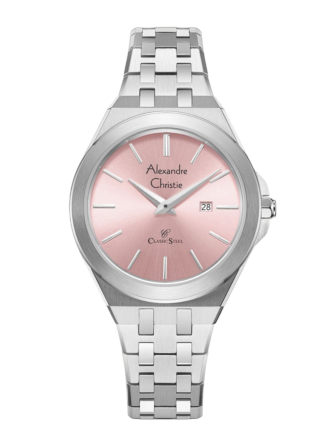 Alexandre Christie Women Dial & Stainless Steel Straps Analogue Watch 8700LDBSSLK, Silver
Alexandre Christie Women Dial & Stainless Steel Straps Analogue Watch 8700LDBSSLK, Silver