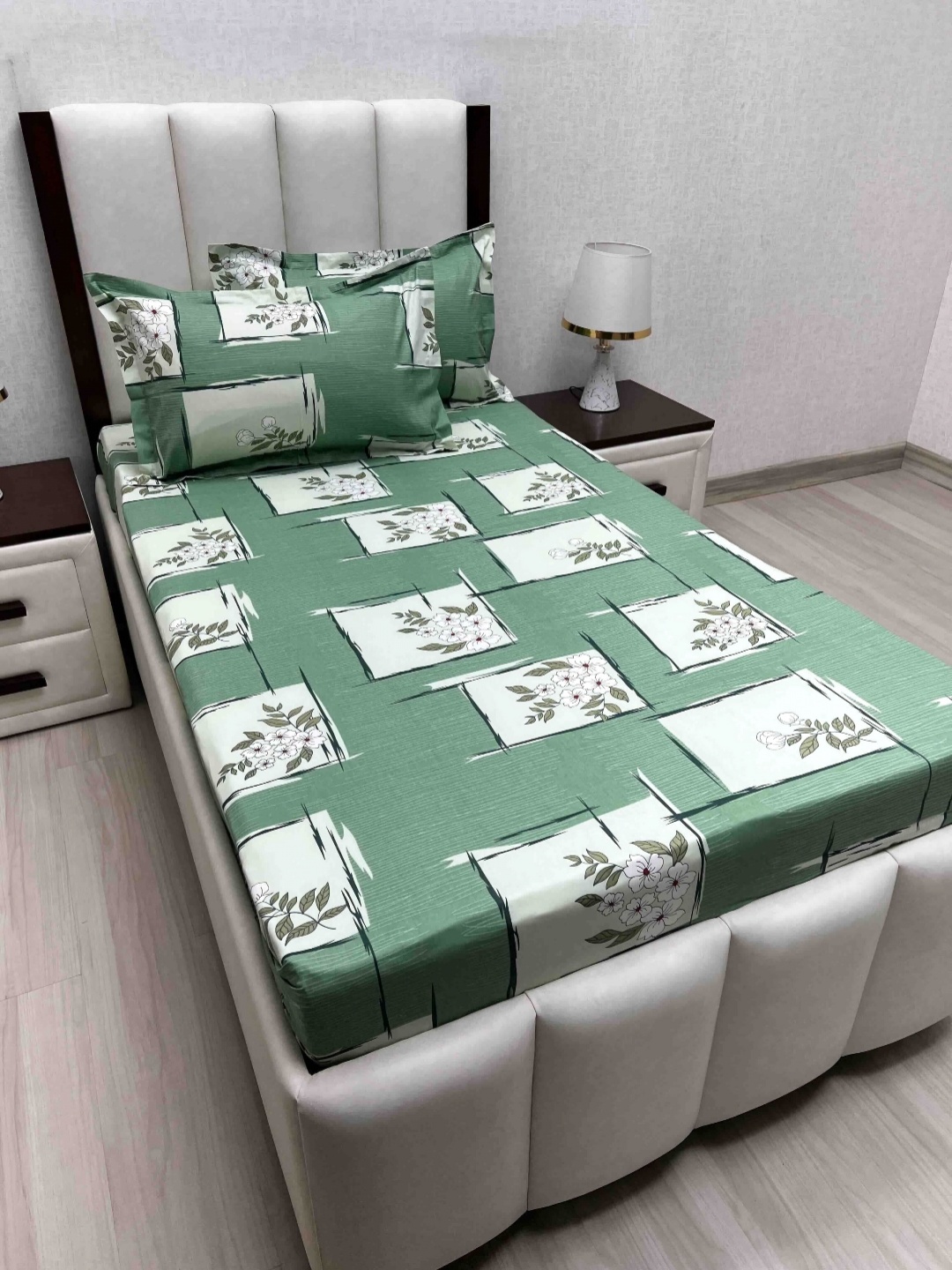 Pure Decor Cotton Single Bed Size Bedsheet With 2 Pillow Covers 1.73m X 2.36m, Green
Pure Decor Cotton Single Bed Size Bedsheet With 2 Pillow Covers 1.73m X 2.36m, Green