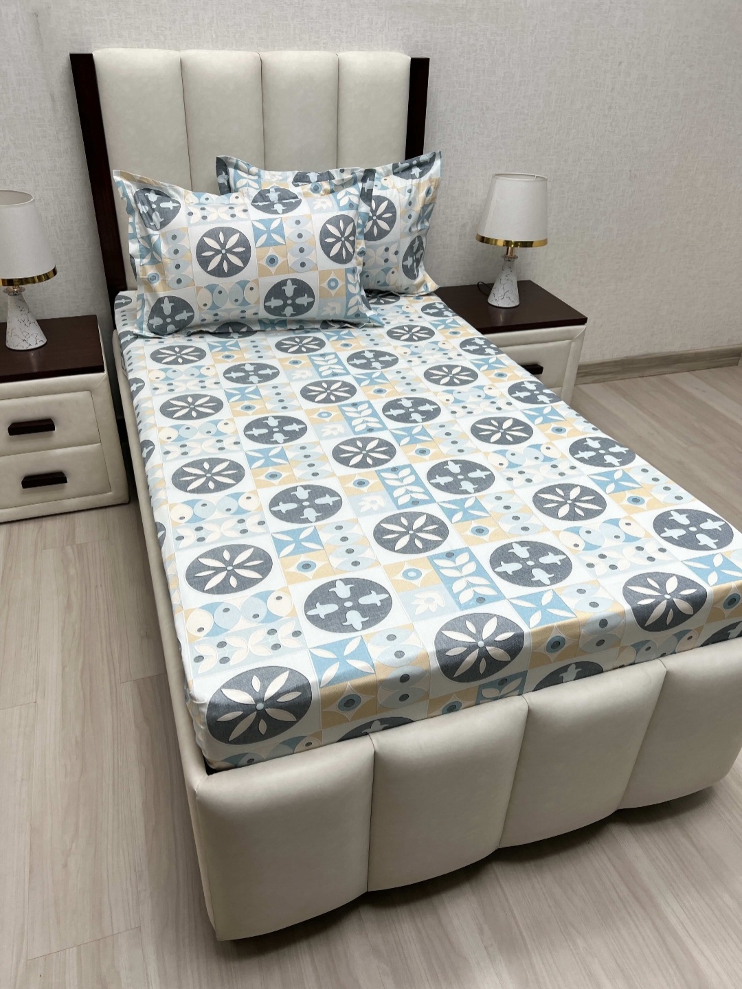 Pure Decor Cotton Single Size Bedsheet With 2 Pillow Covers 1.73m X 2.36m, Blue
Pure Decor Cotton Single Size Bedsheet With 2 Pillow Covers 1.73m X 2.36m, Blue