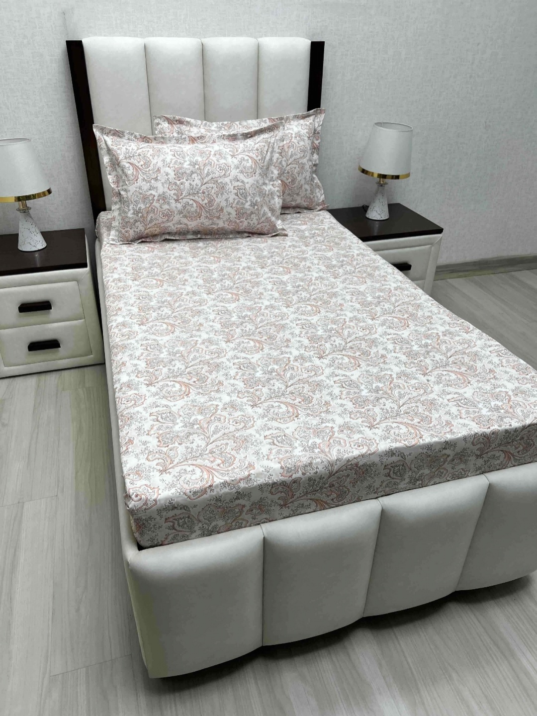 Pure Decor Cotton Single Size Bedsheet With 2 Pillow Covers 1.73m X 2.36m, Peach
Pure Decor Cotton Single Size Bedsheet With 2 Pillow Covers 1.73m X 2.36m, Peach