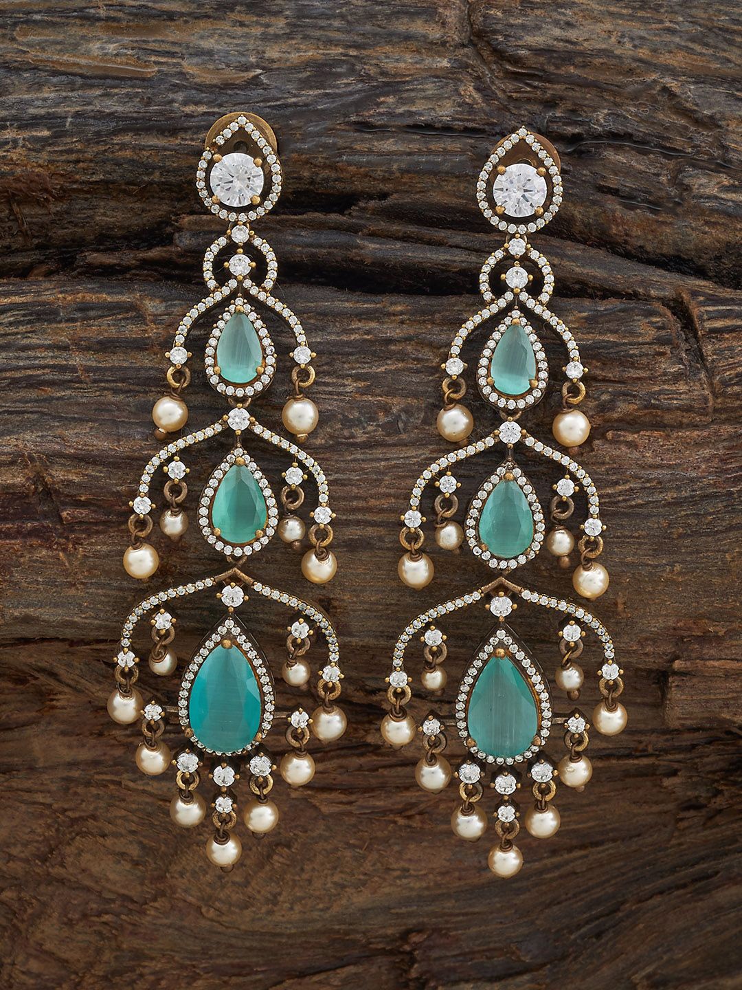 Kushal's Fashion Jewellery Victorian Plated Zircon Stone Studded Geometric Drop Earrings, Copper
Kushal's Fashion Jewellery Victorian Plated Zircon Stone Studded Geometric Drop Earrings, Copper