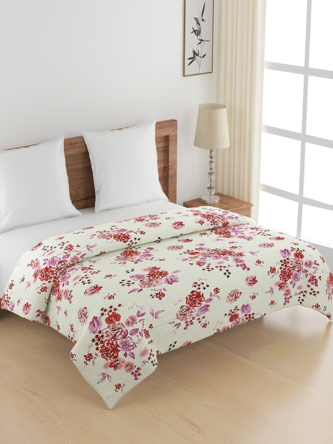 SWAYAM Veda White & Pink Floral Printed Pure Cotton AC Room 150 GSM Double Bed Comforter
SWAYAM Veda White & Pink Floral Printed Pure Cotton AC Room 150 GSM Double Bed Comforter